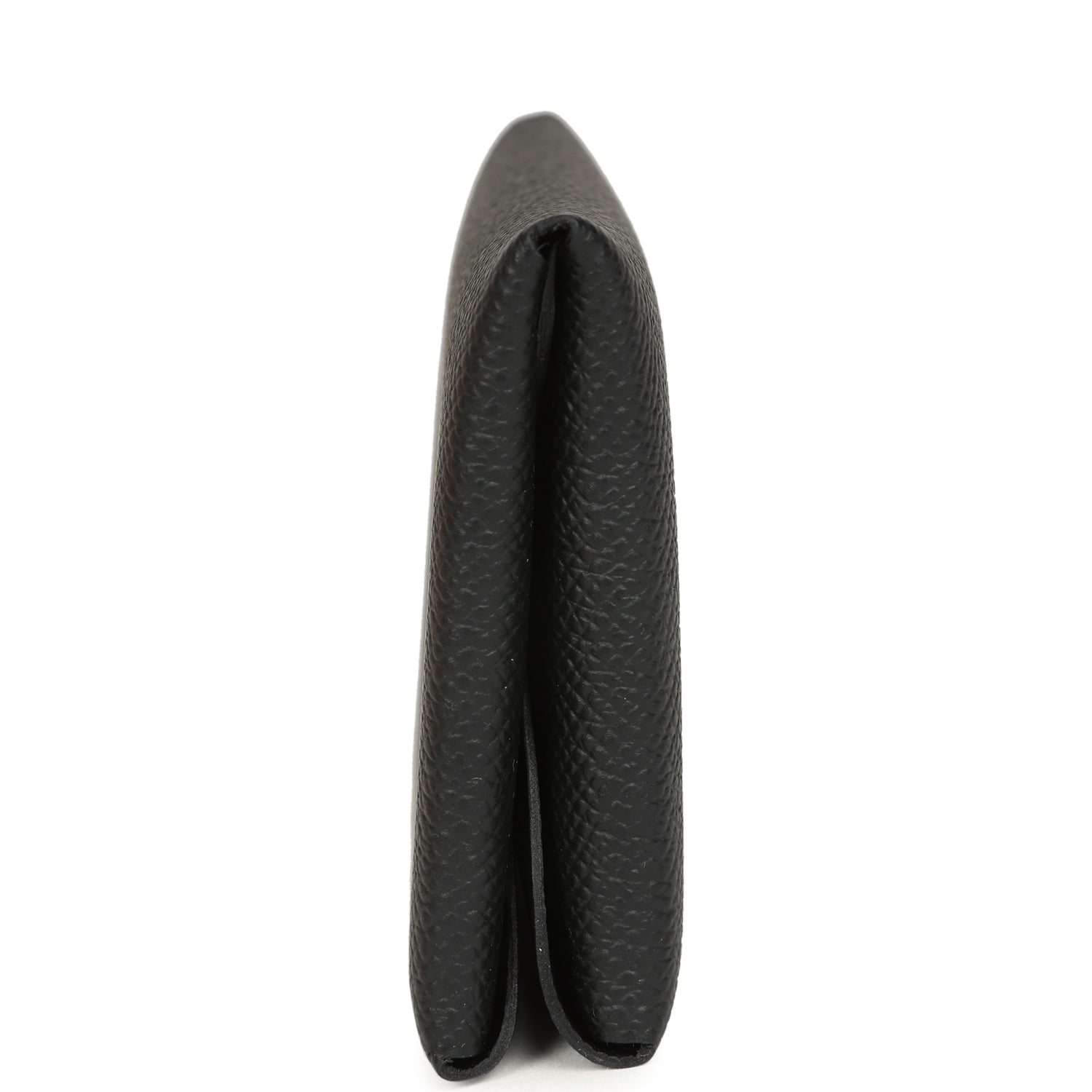 Hermes Calvi Duo Card Holder Black Epsom Palladium Hardware
