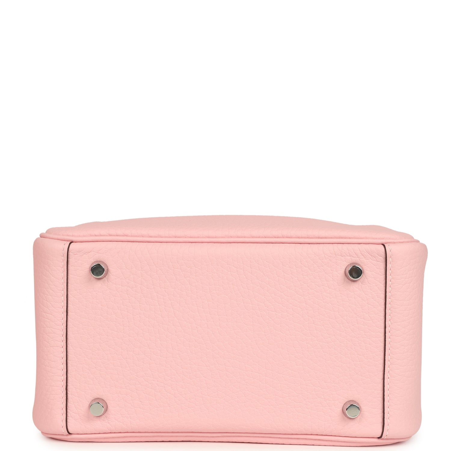 Hermes Mini Lindy II Rose Sakura Verso Swift Palladium Hardware