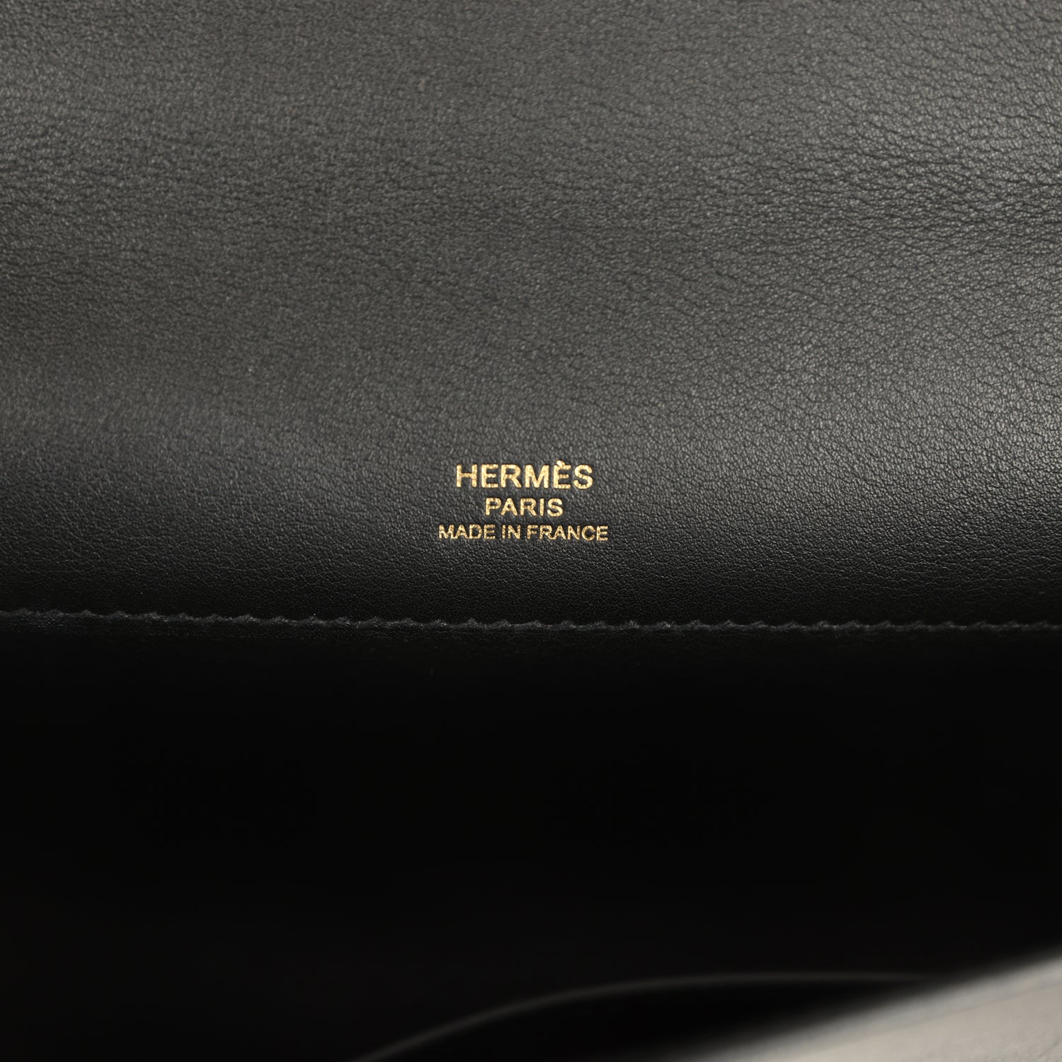 Pre-owned Hermes Kelly Cut Black Swift Gold Hardware