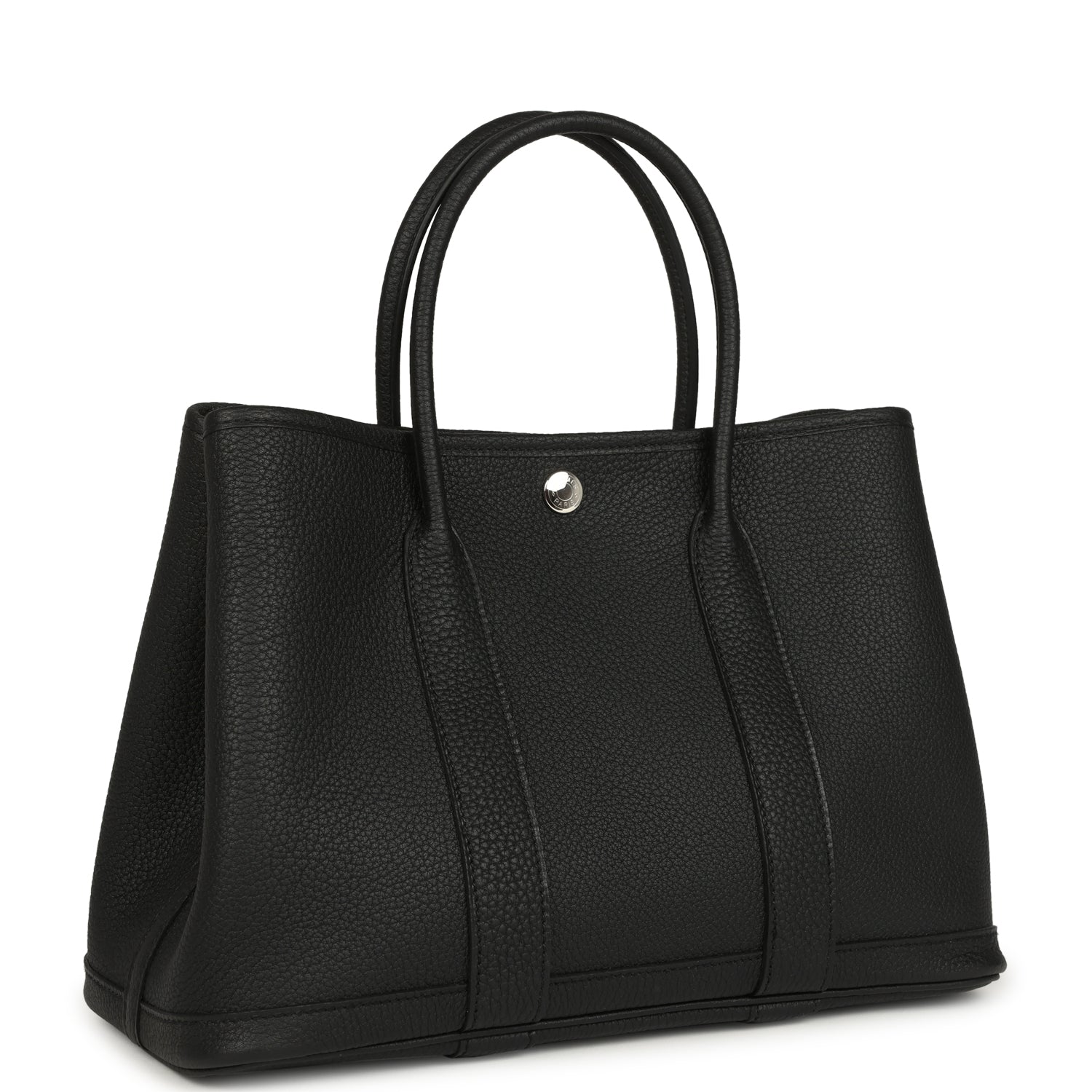Hermes Garden Party 30 Black Negonda Palladium Hardware