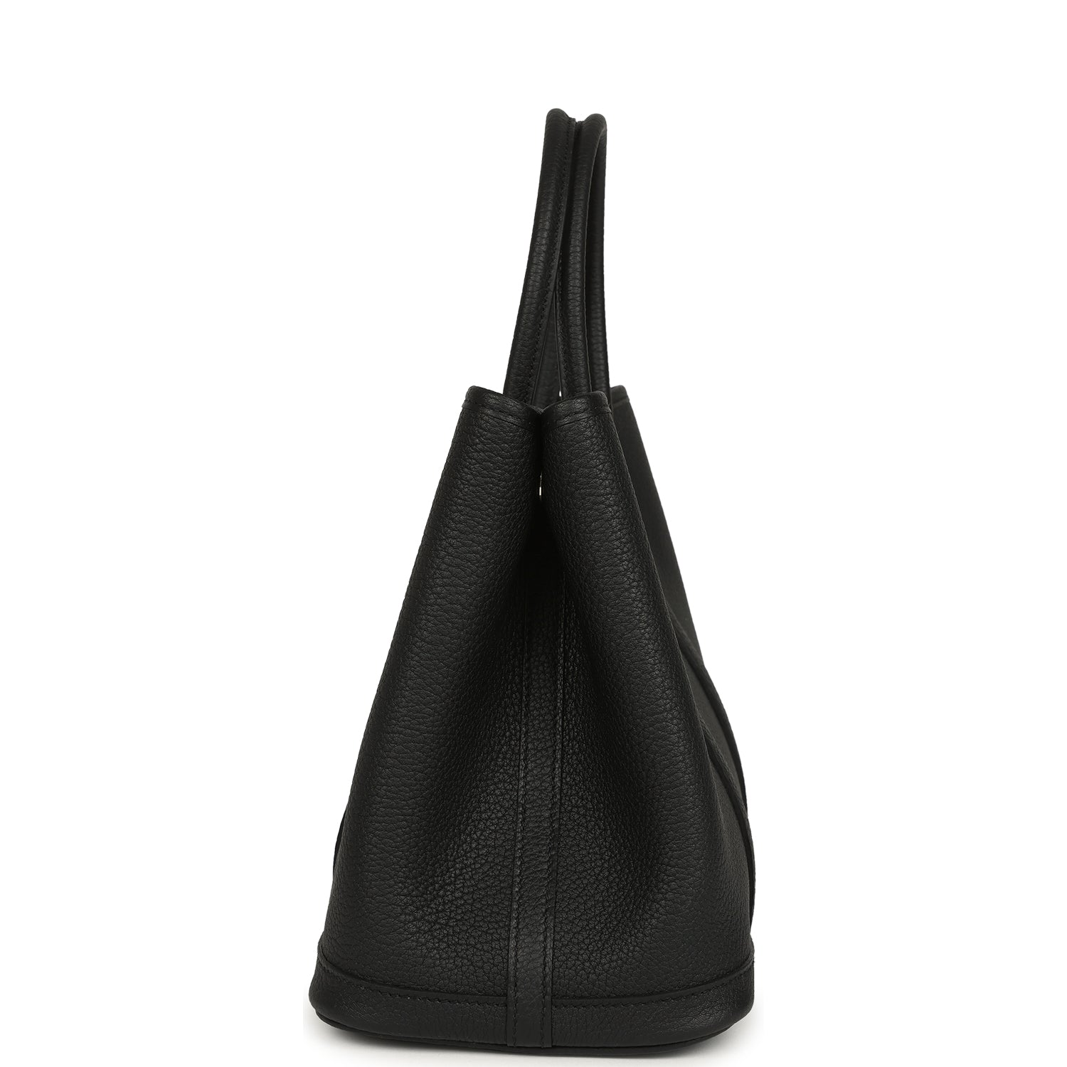 Hermes Garden Party 30 Black Negonda Palladium Hardware