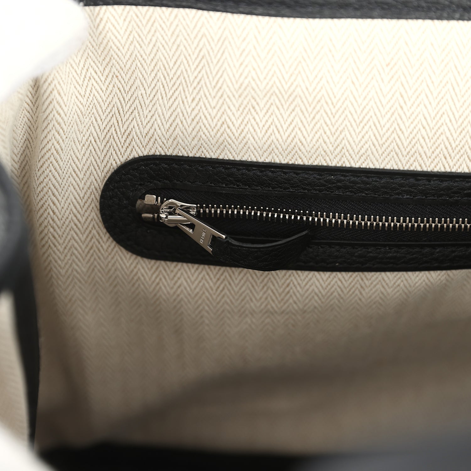 Hermes Garden Party 30 Black Negonda Palladium Hardware