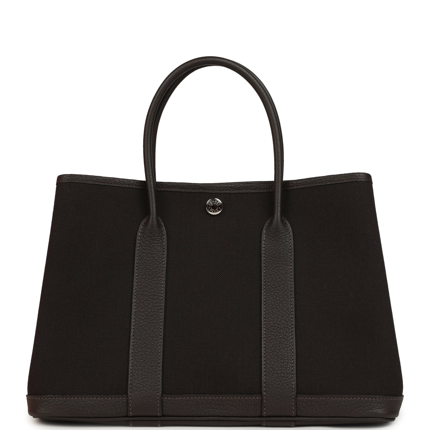 Hermes Garden Party 30 Ebene Negonda Palladium Hardware