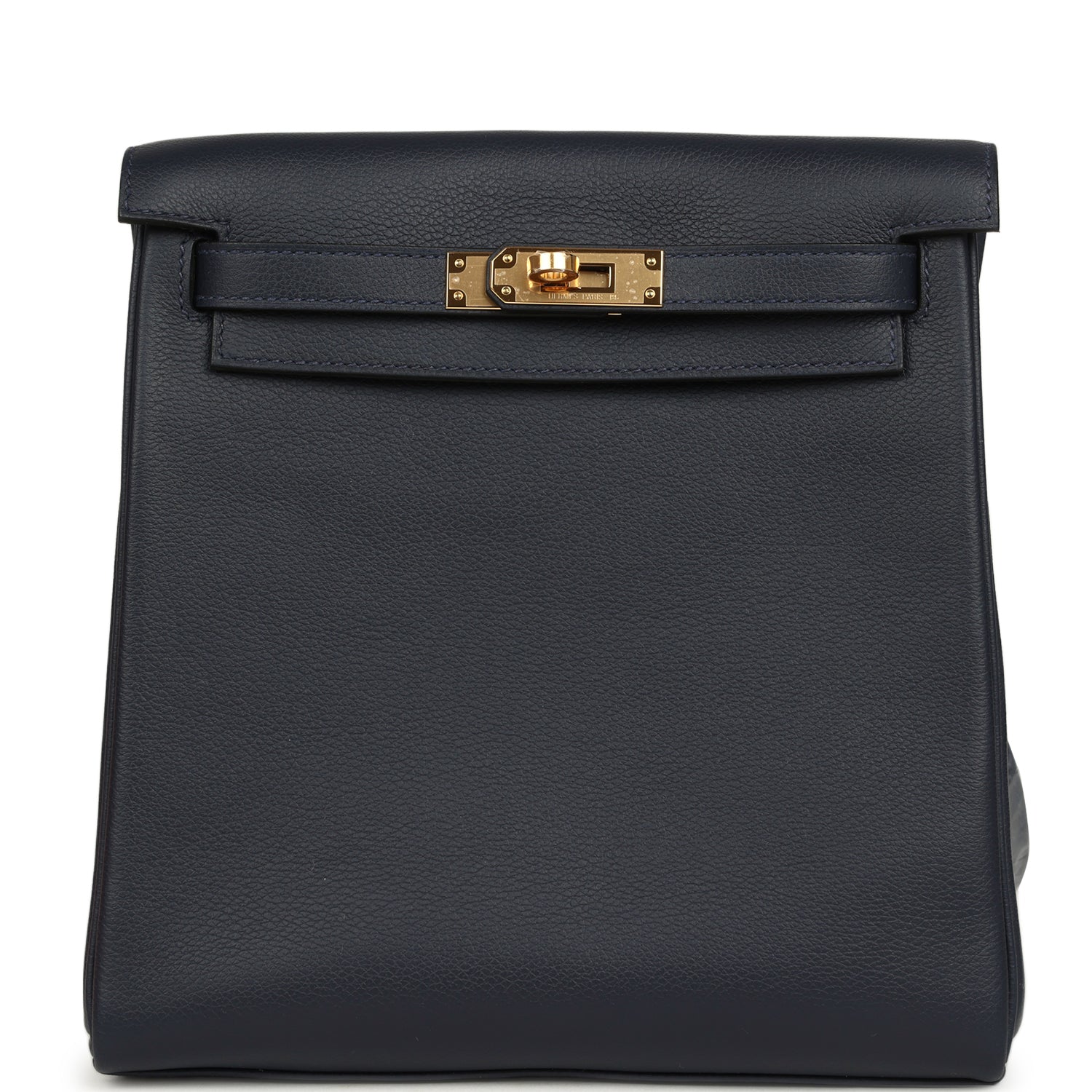 Hermes Kelly Ado II Backpack Bleu Nuit Evercolor Gold Hardware