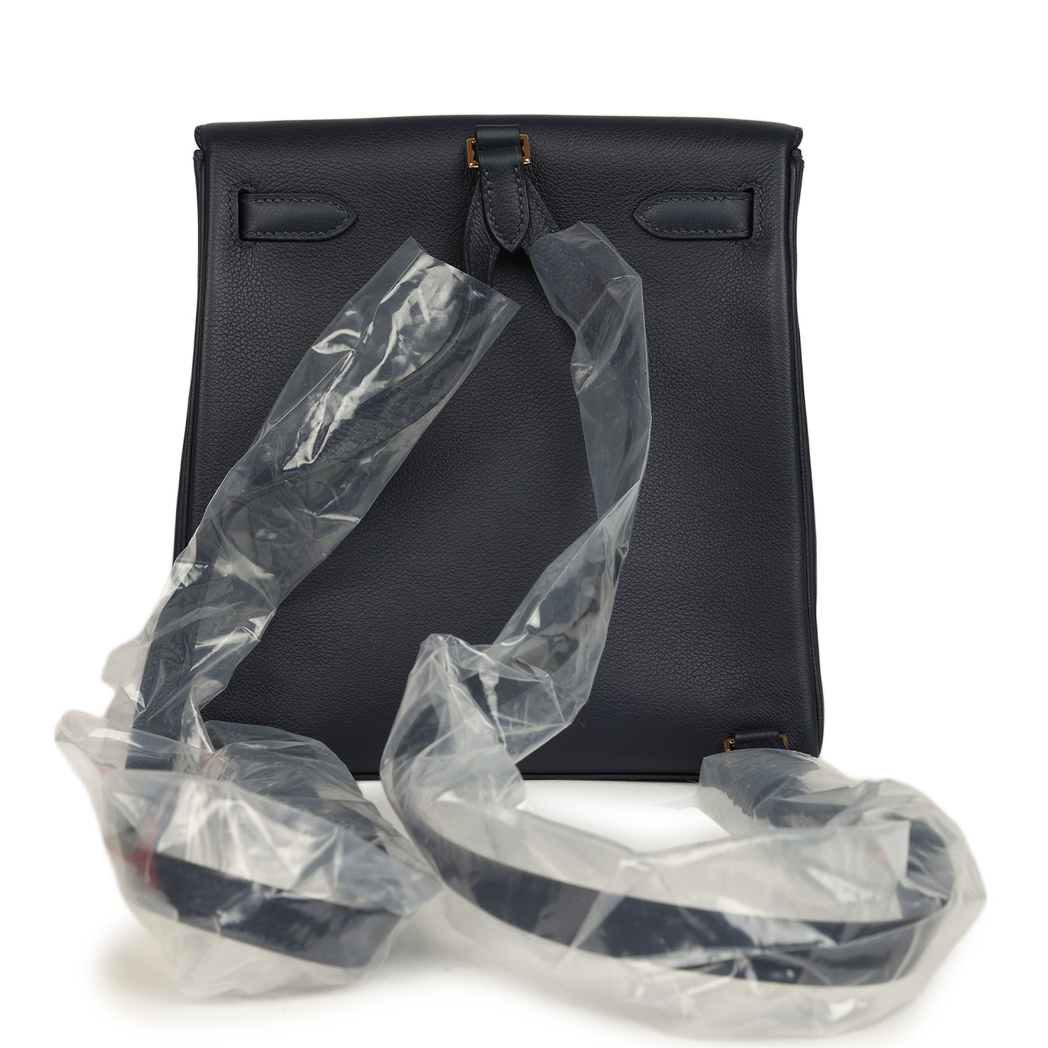 Hermes Kelly Ado II Backpack Bleu Nuit Evercolor Gold Hardware
