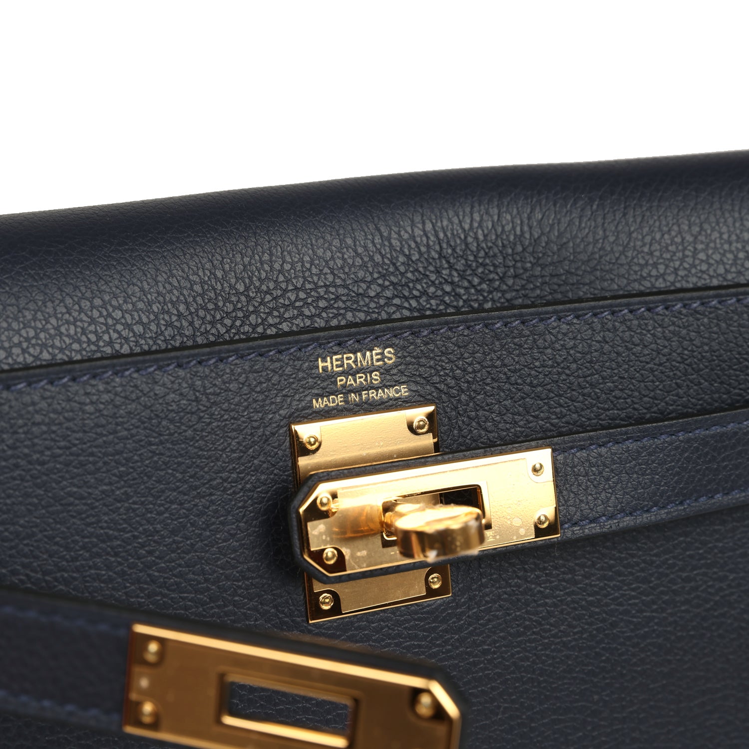 Hermes Kelly Ado II Backpack Bleu Nuit Evercolor Gold Hardware
