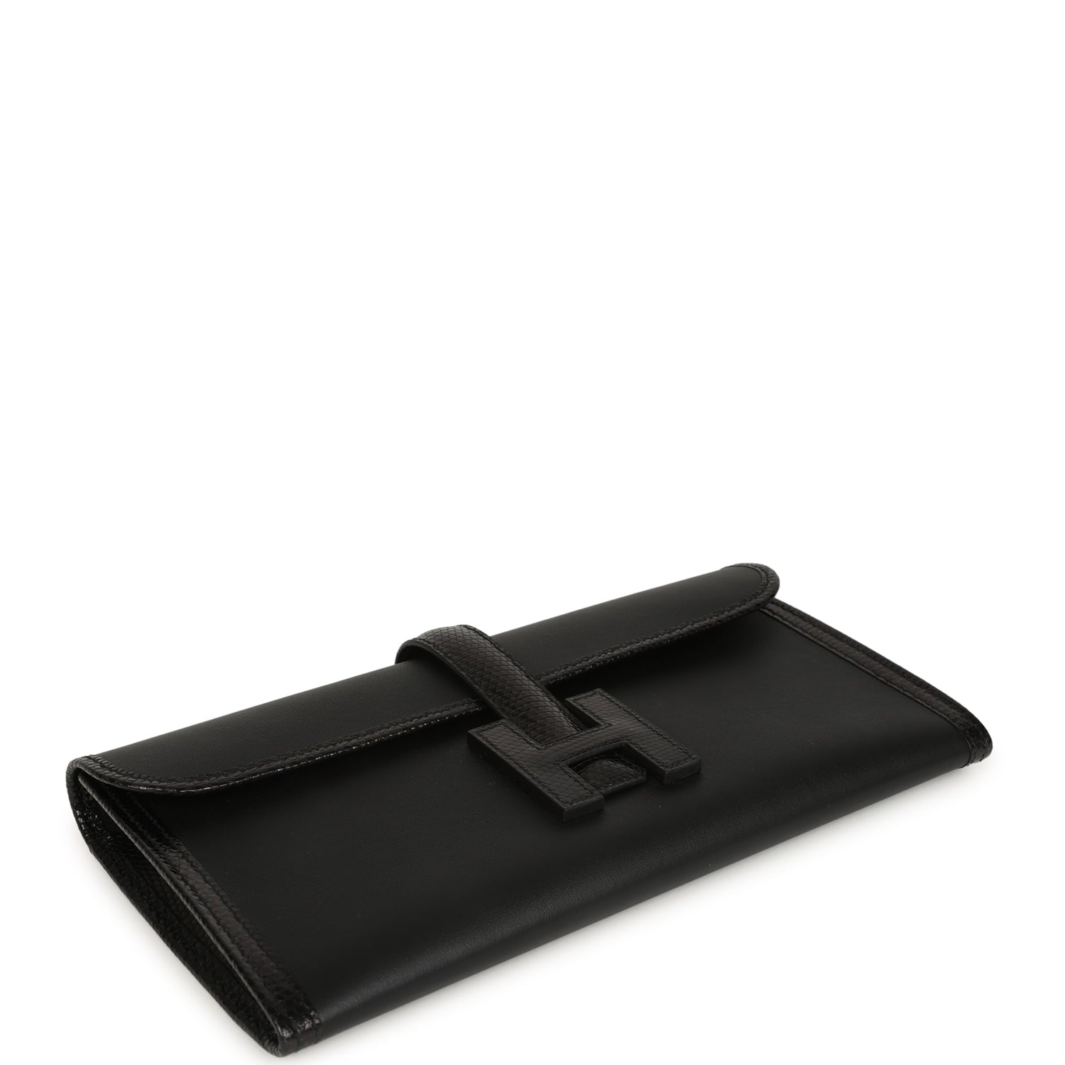 Hermes Jige Elan 29 Black Swift and Shiny Lizard Touch