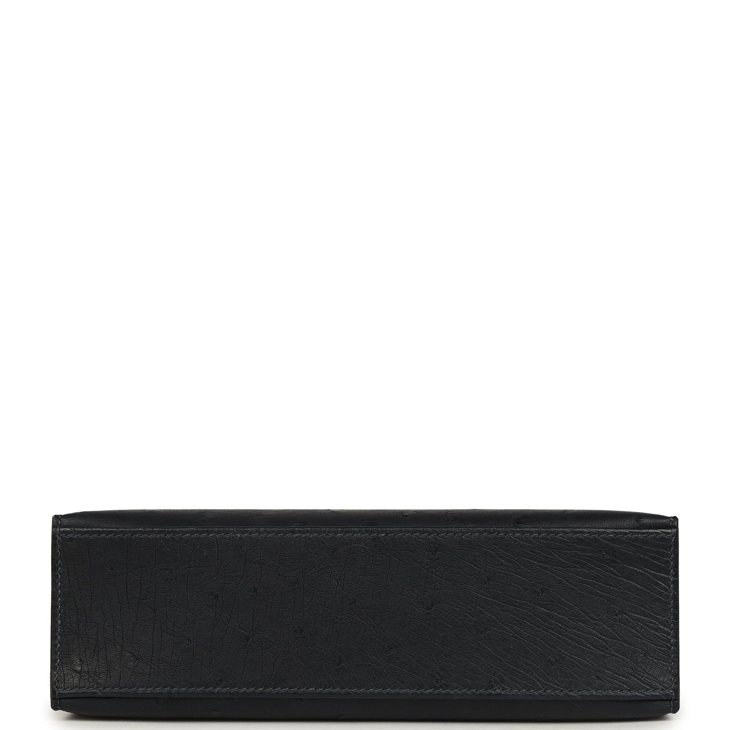 Hermes Kelly Pochette Caban Ostrich Gold Hardware