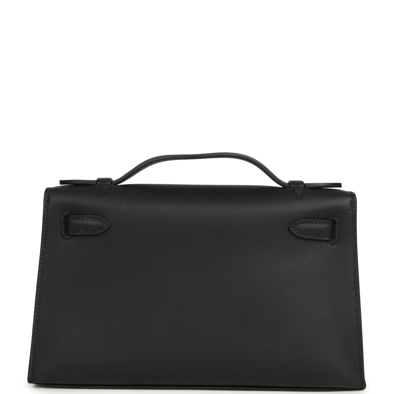 Hermes Kelly Pochette Black Swift Gold Hardware