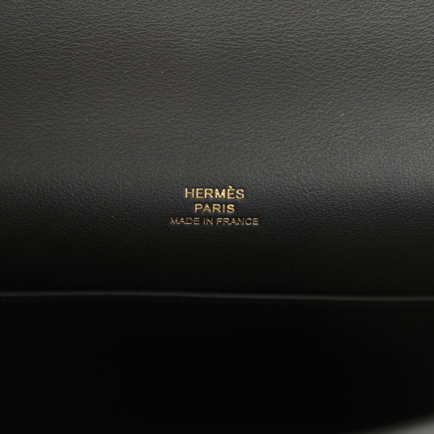 Hermes Kelly Pochette Black Swift Gold Hardware