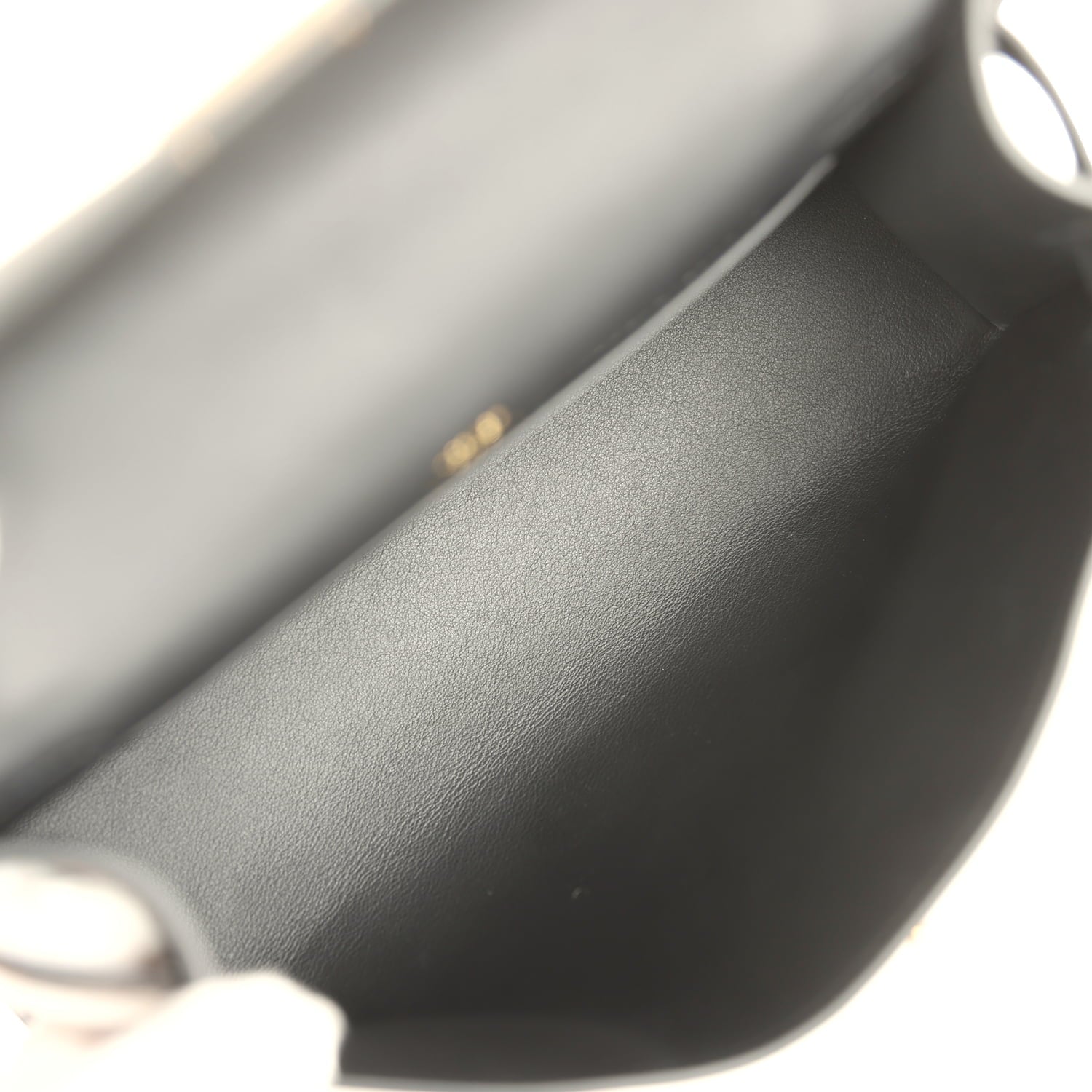 Hermes Kelly Pochette Black Swift Gold Hardware