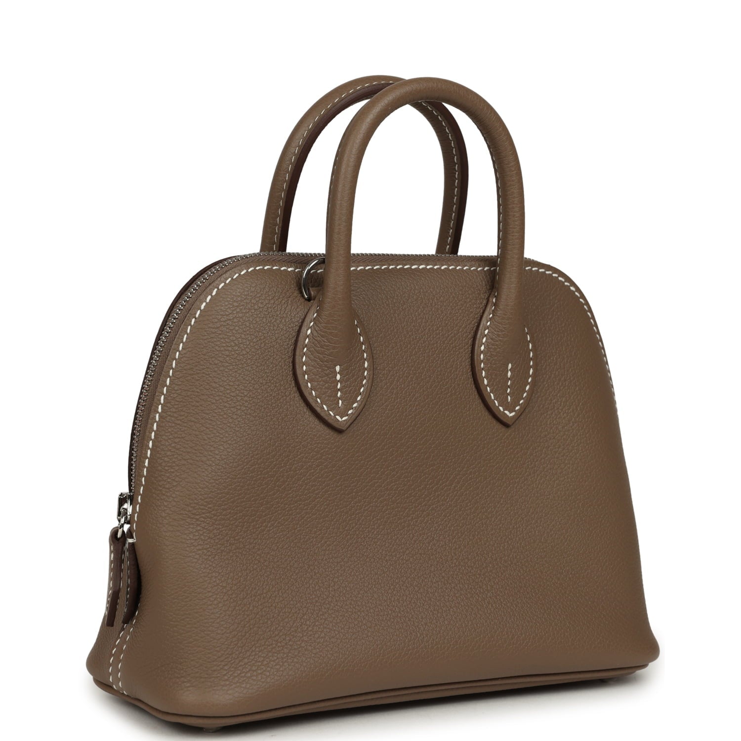 Hermes 1923 Bolide Mini Etoupe Evercolor Palladium Hardware