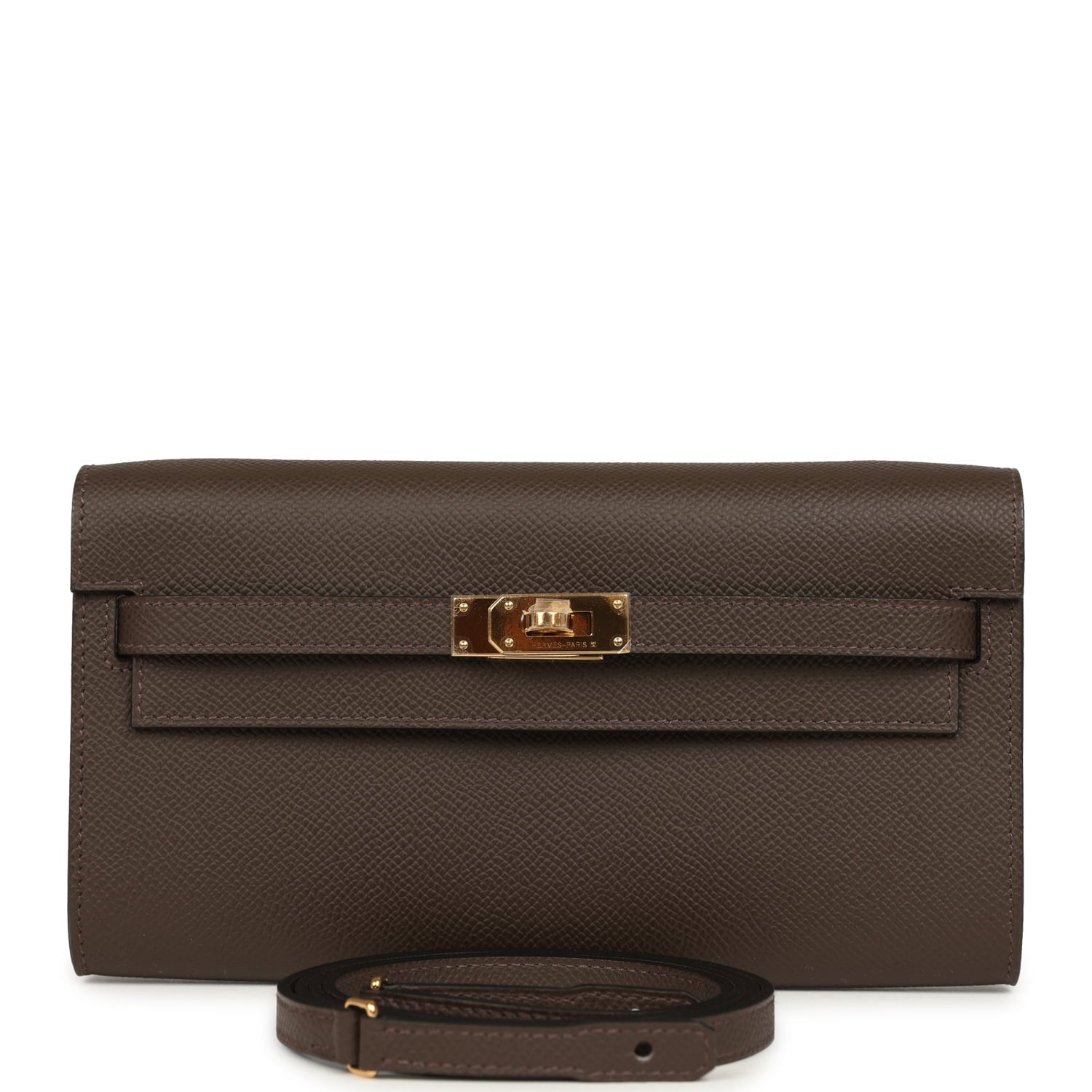 Hermes Kelly Wallet To Go Ecorce Epsom Gold Hardware