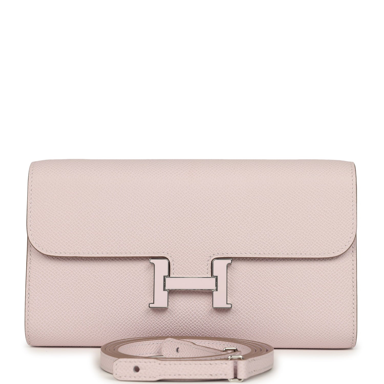 Hermes Constance Wallet To Go Mauve Pale Epsom Lacquered Palladium Hardware