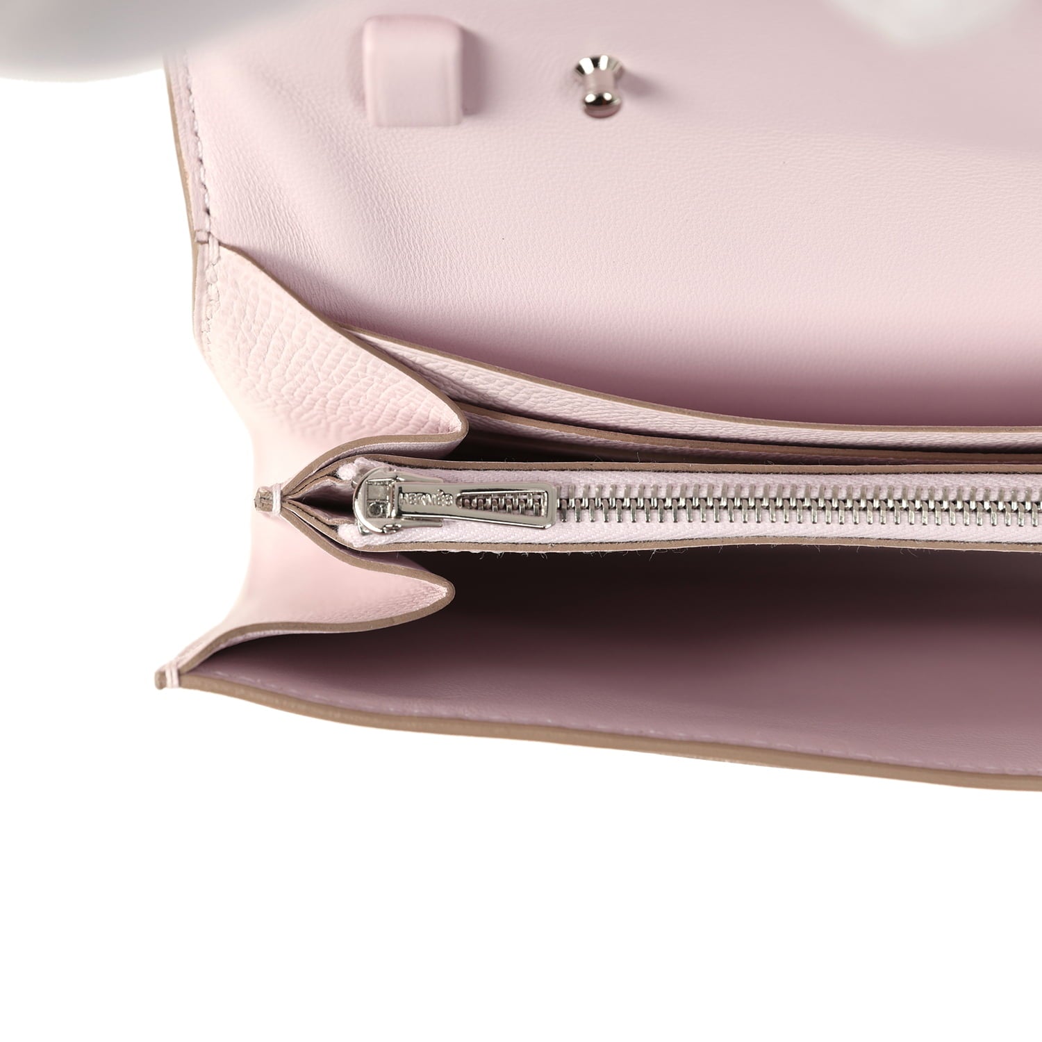 Hermes Constance Wallet To Go Mauve Pale Epsom Lacquered Palladium Hardware