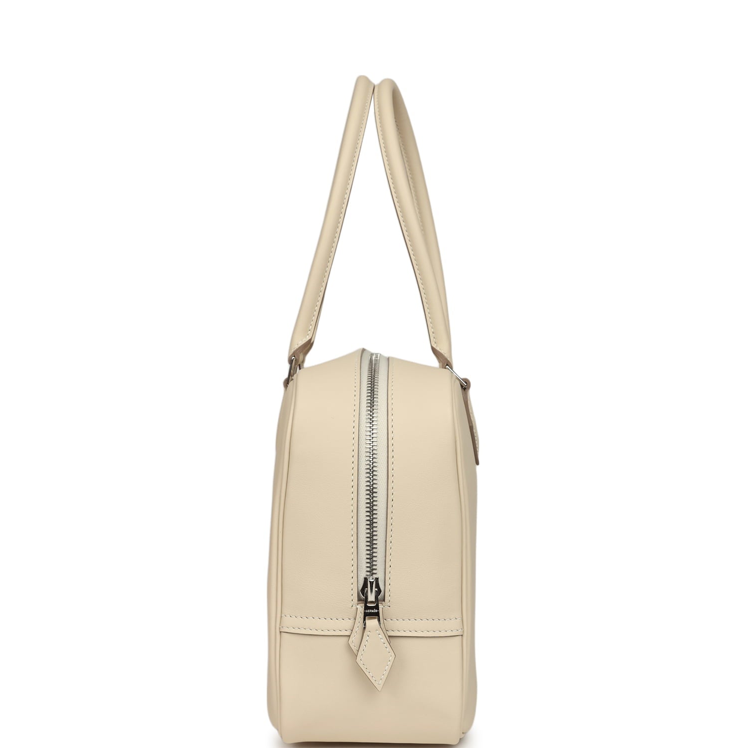 Hermes Plume 28 Bag Craie Swift Palladium Hardware