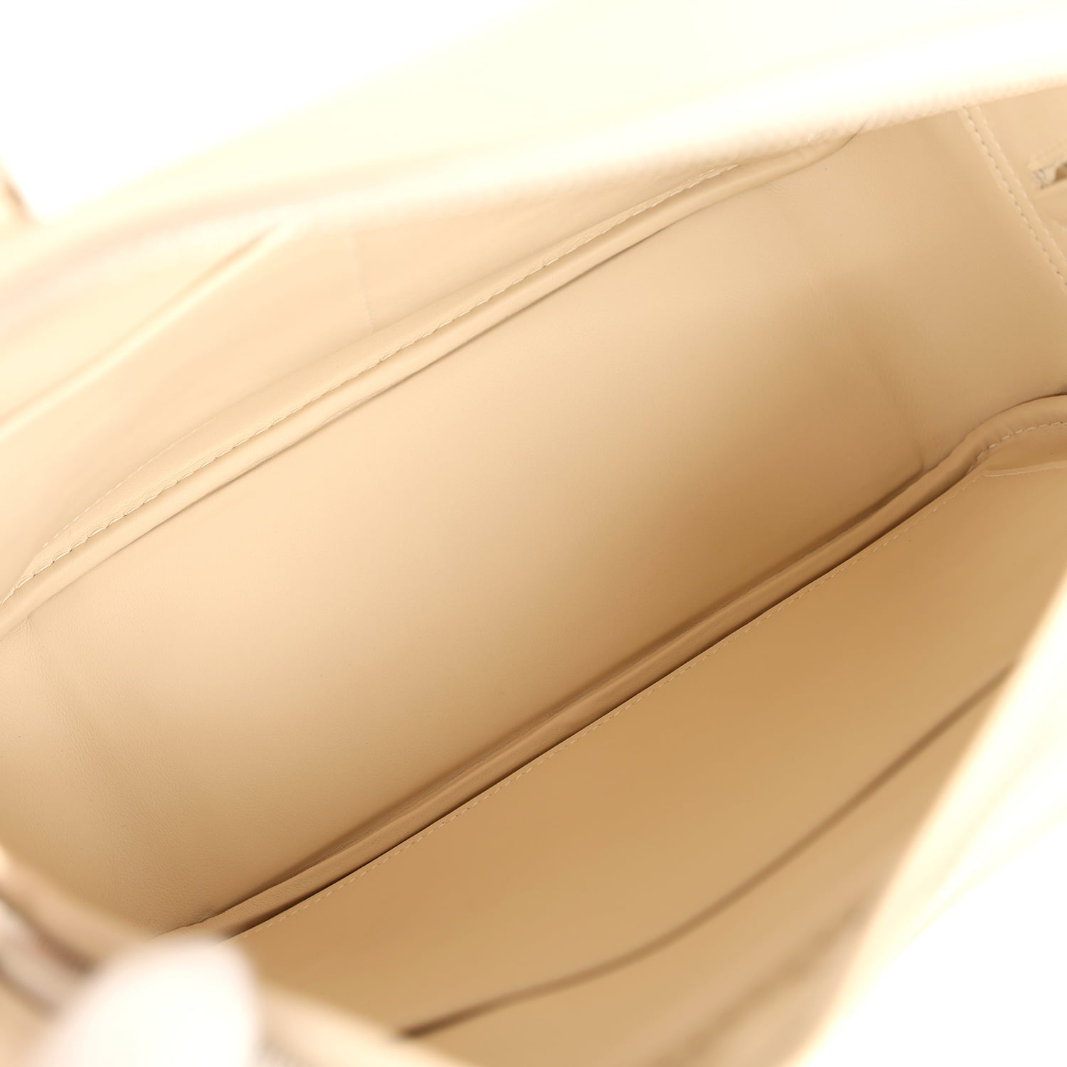 Hermes Plume 28 Bag Craie Swift Palladium Hardware