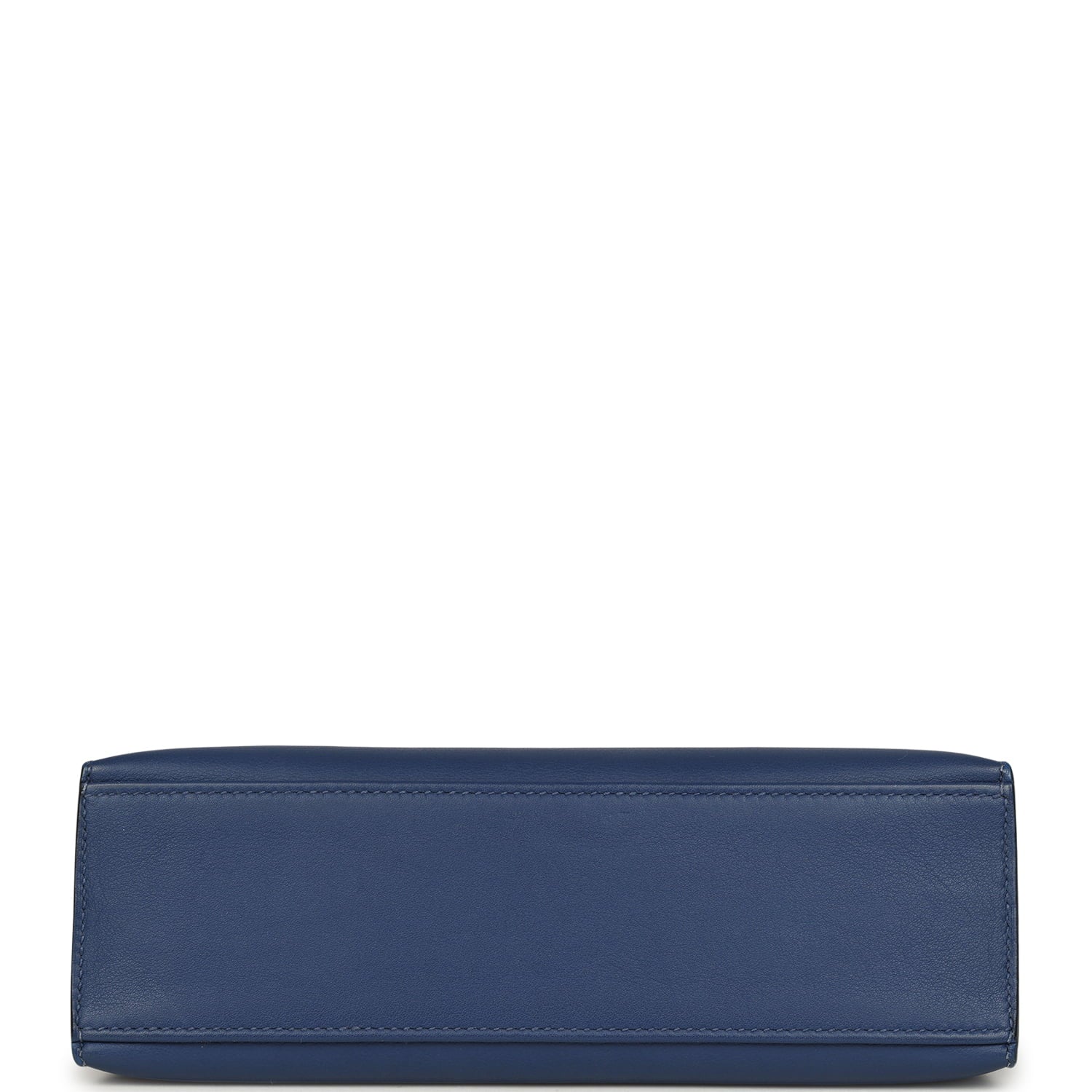 Pre-owned Hermes Kelly Pochette Bleu Brighton Swift Gold Hardware