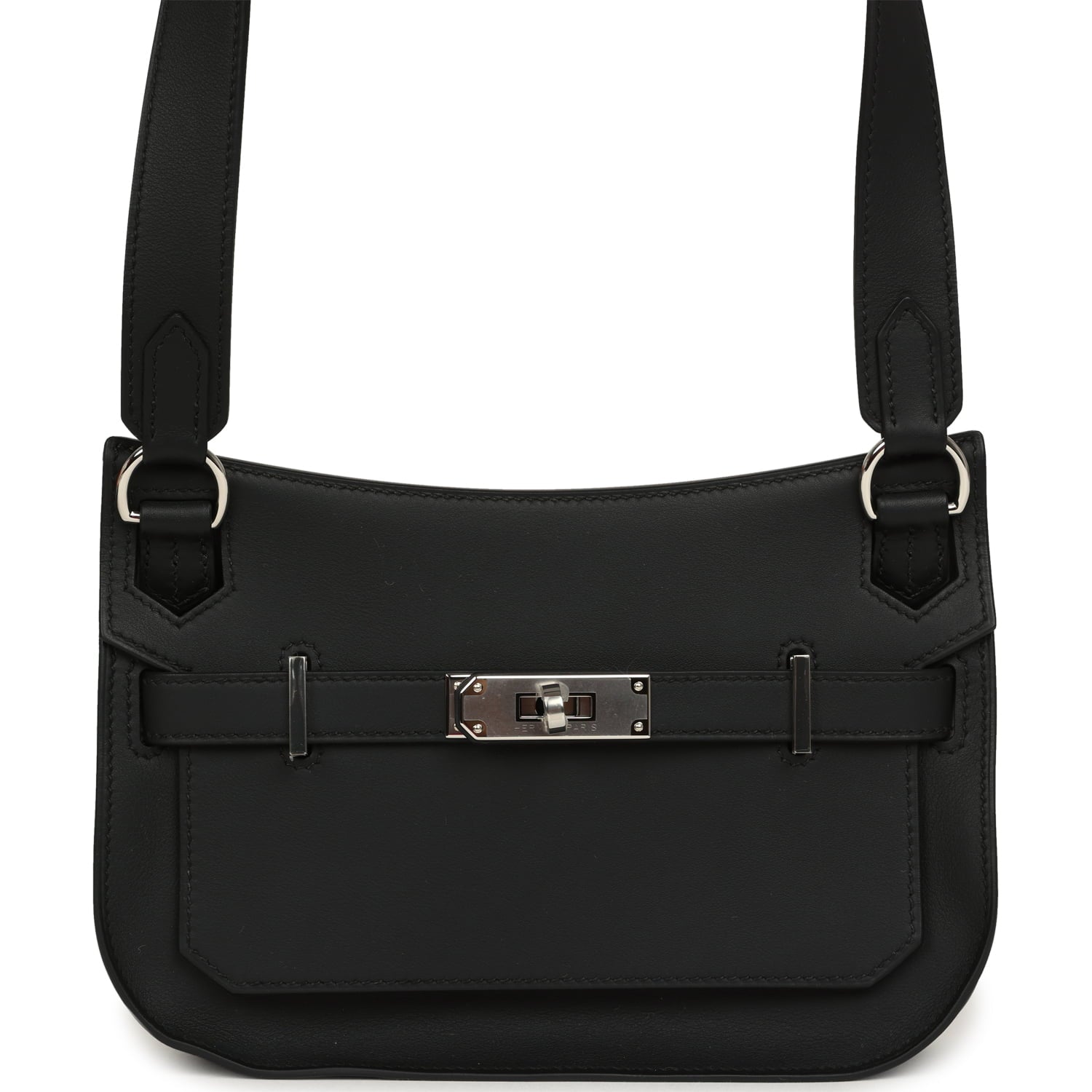 Hermes Jypsiere Mini Black Swift Palladium Hardware