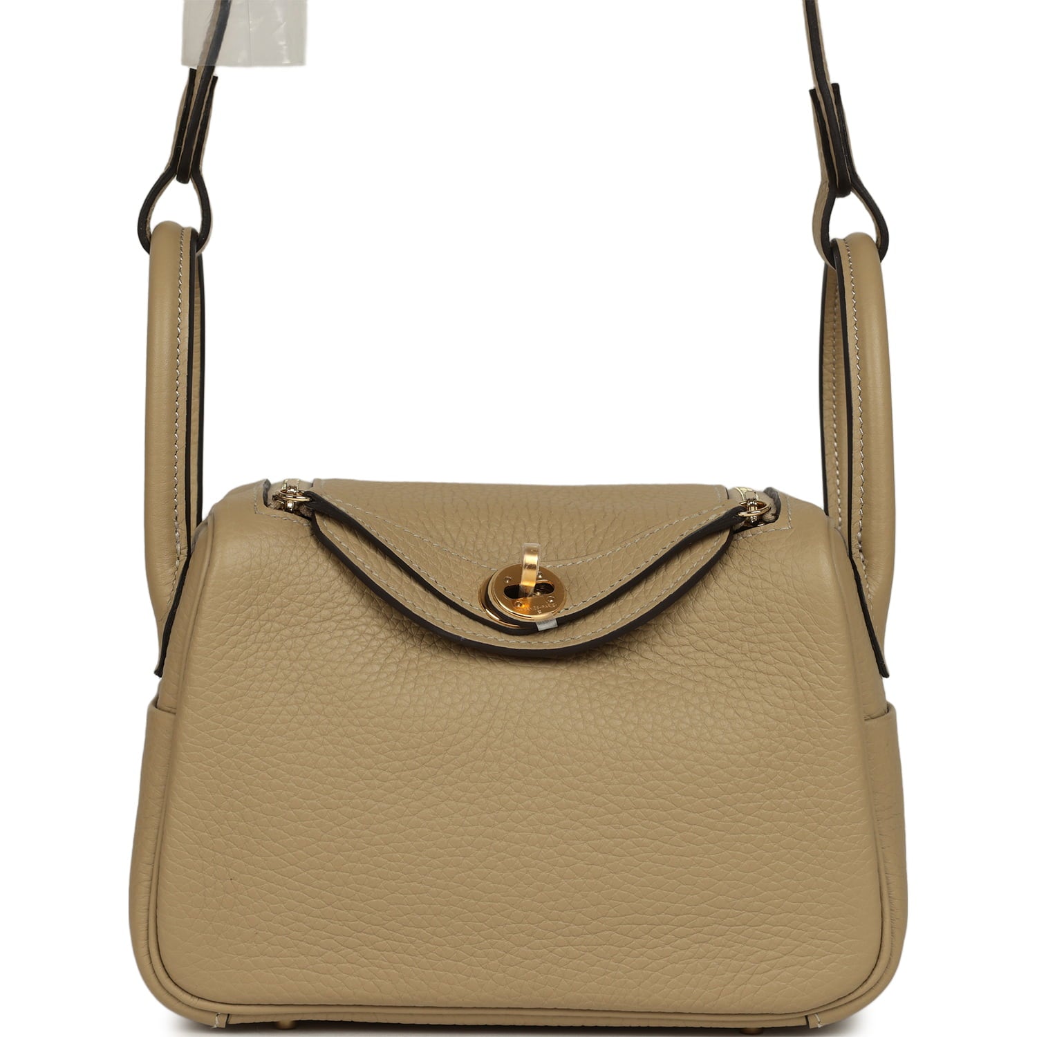 Hermes Mini Lindy II Trench Verso Clemence Gold Hardware