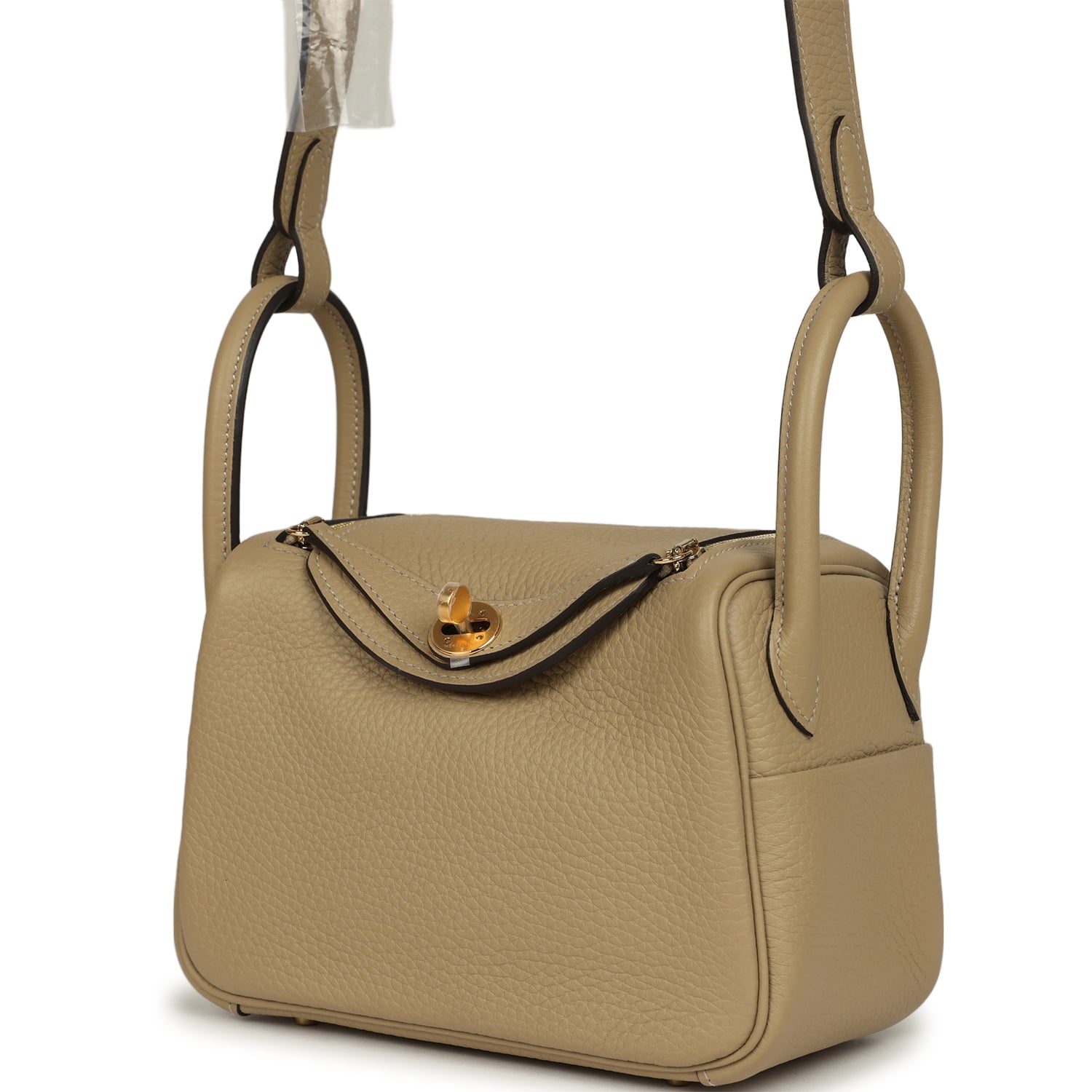 Hermes Mini Lindy II Trench Verso Clemence Gold Hardware