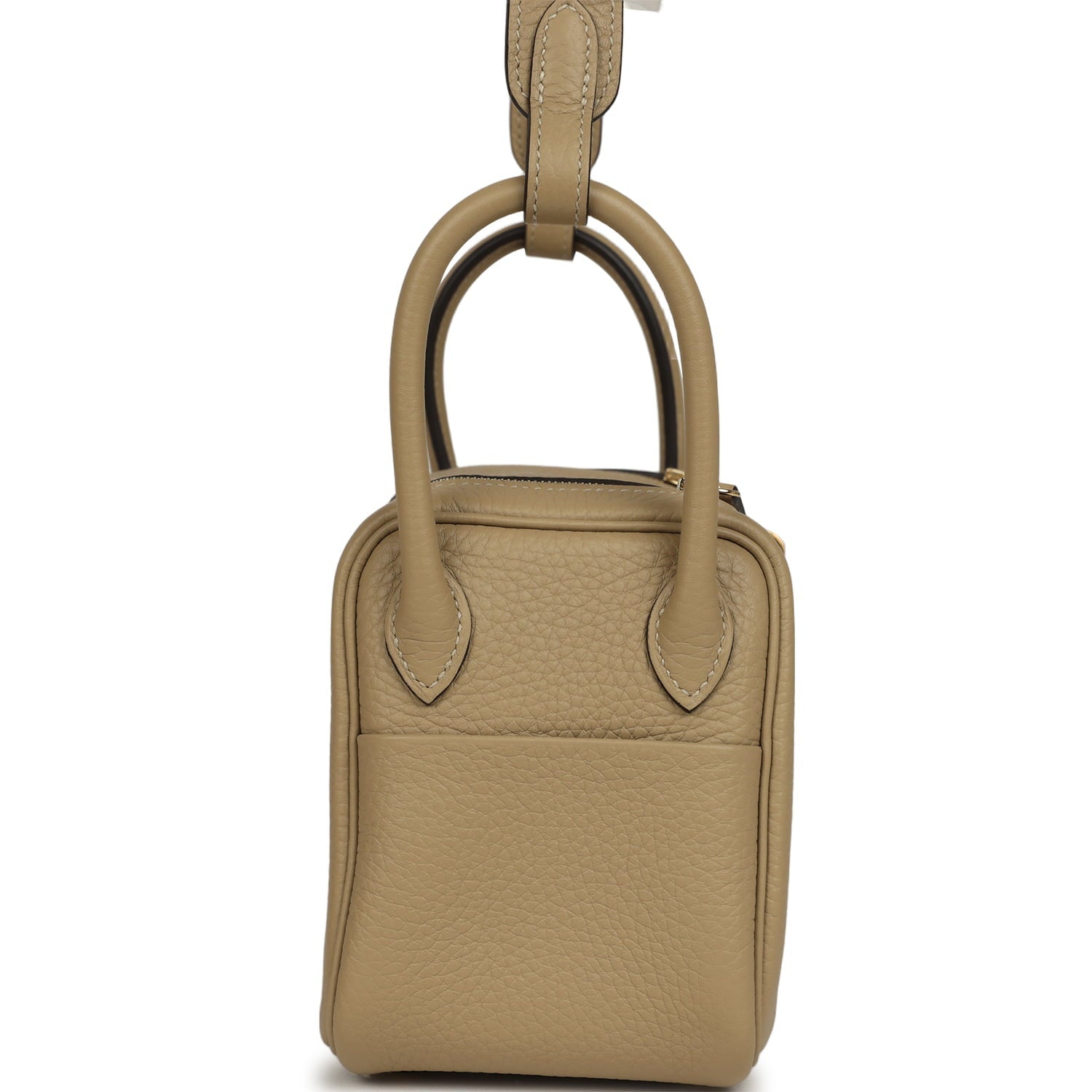 Hermes Mini Lindy II Trench Verso Clemence Gold Hardware