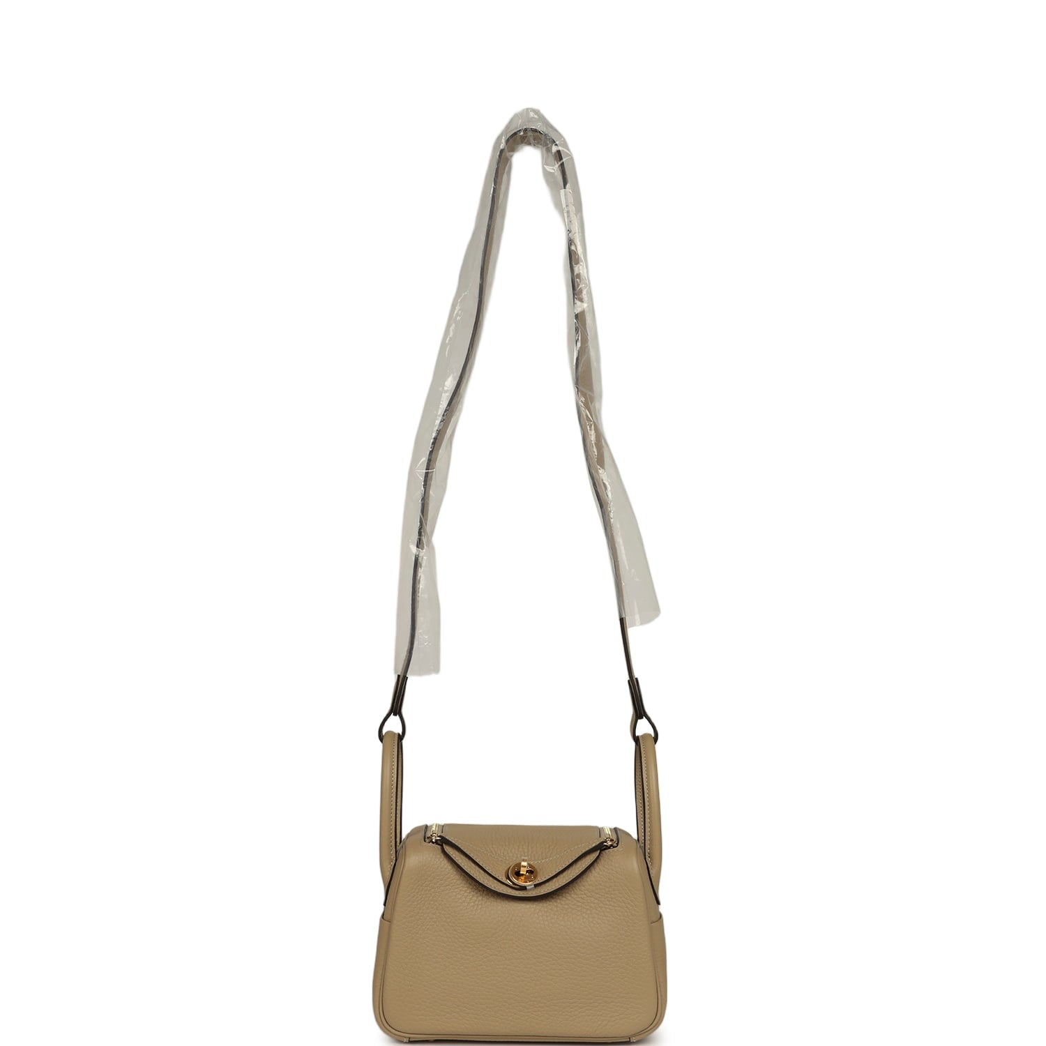 Hermes Mini Lindy II Trench Verso Clemence Gold Hardware