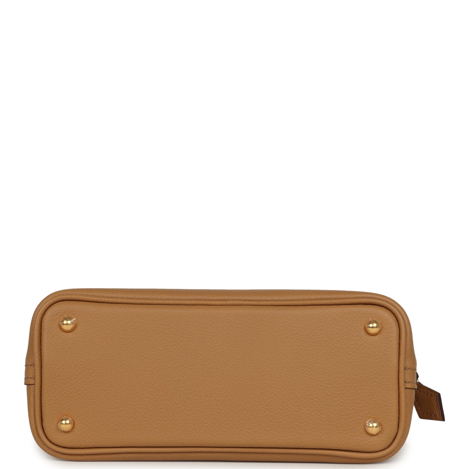 Pre-owned Hermes 1923 Bolide Mini Biscuit Evercolor Gold Hardware