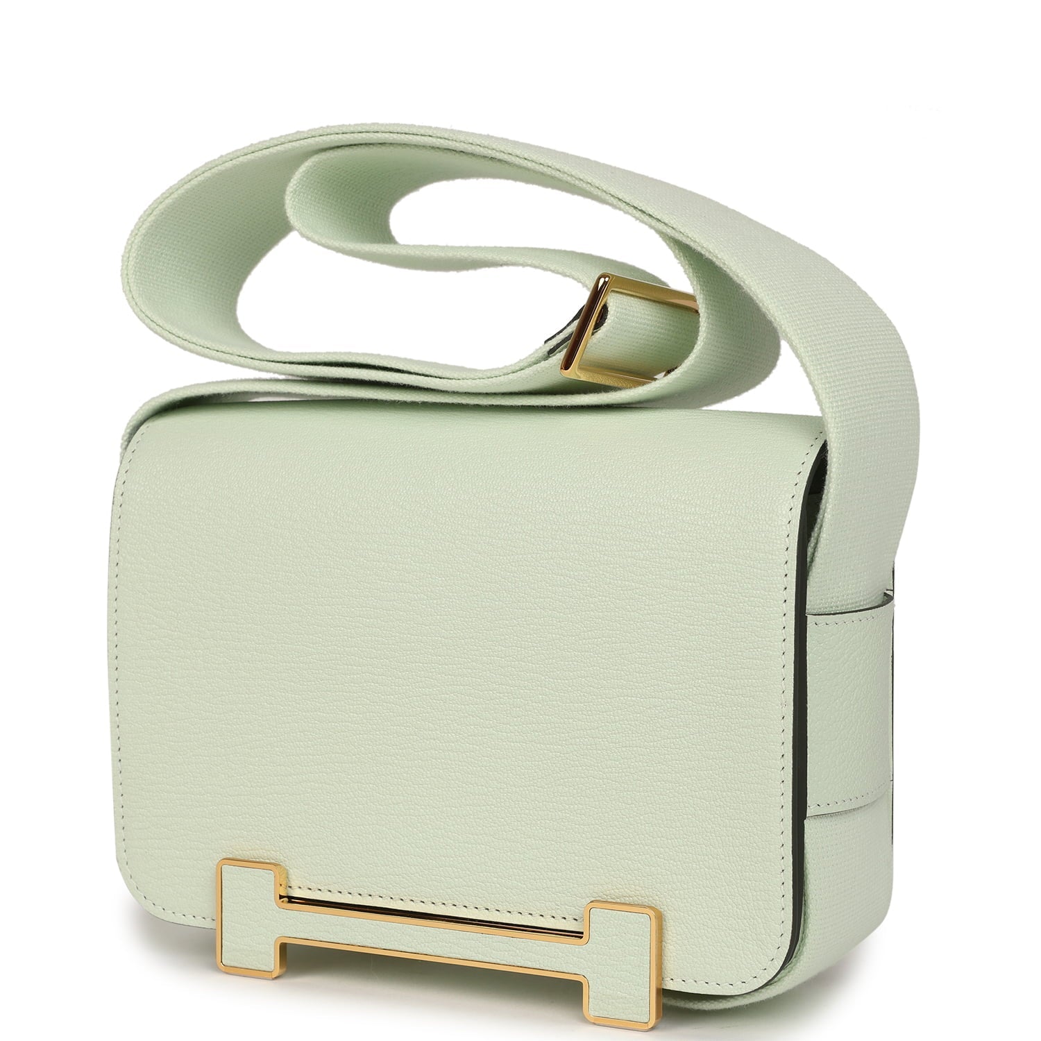 Hermes Geta Vert Fizz Chevre Mysore Gold Hardware