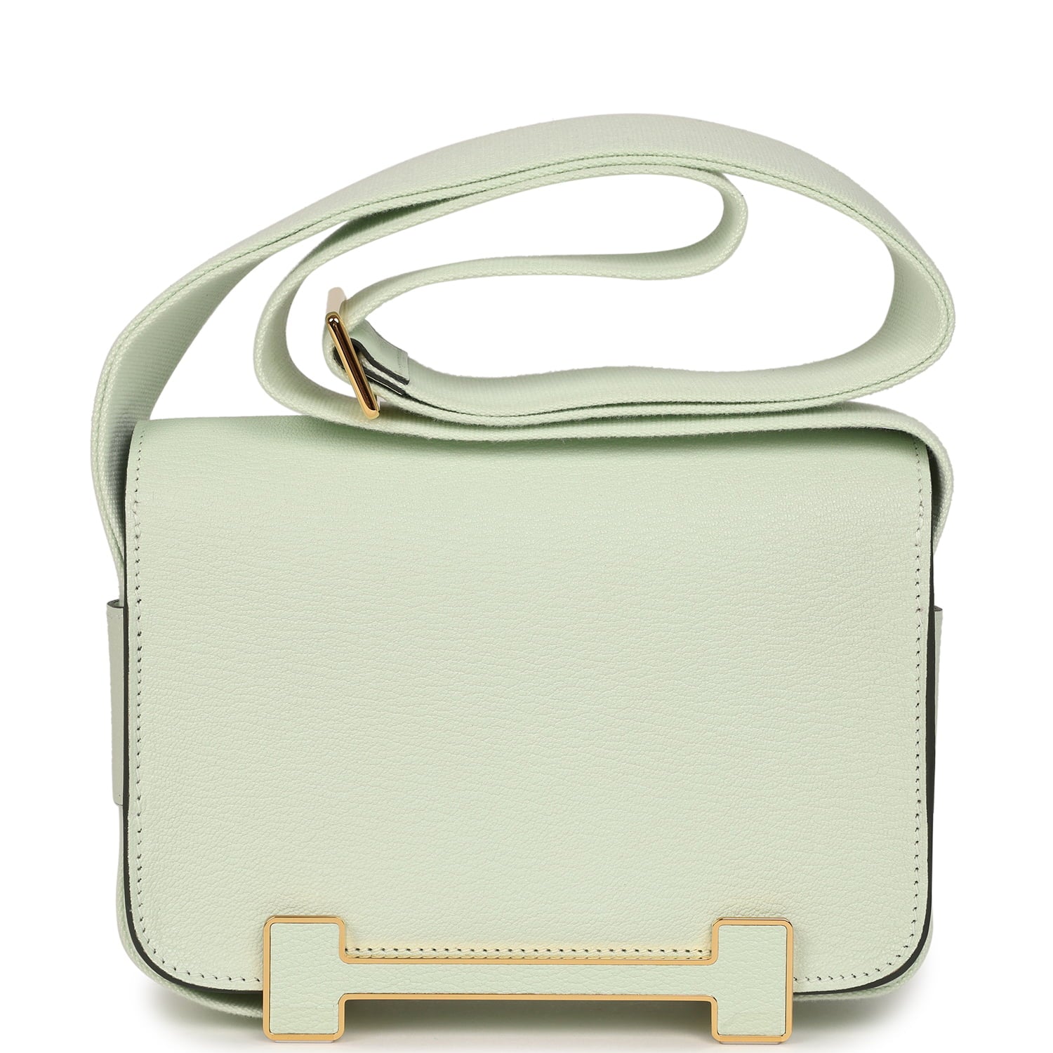 Hermes Geta Vert Fizz Chevre Mysore Gold Hardware