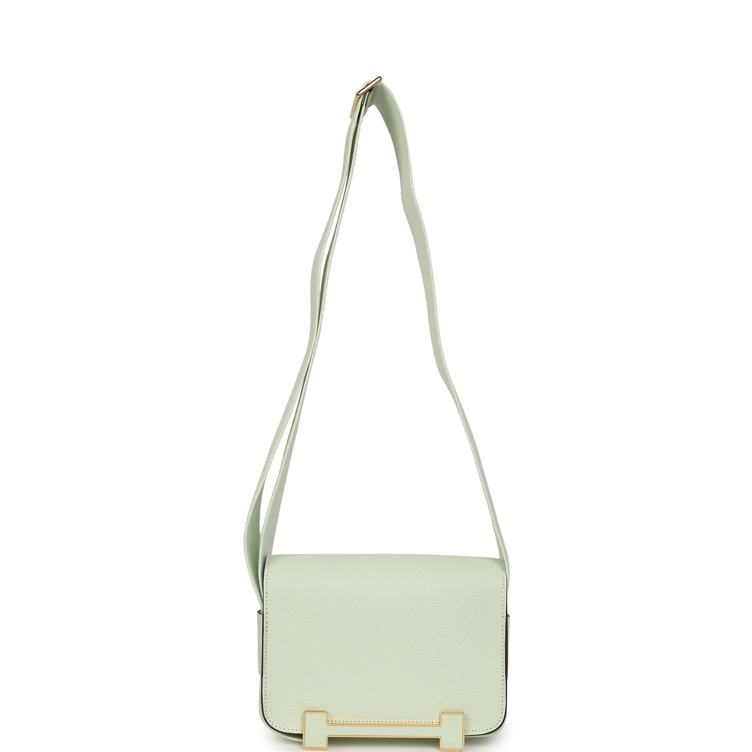 Hermes Geta Vert Fizz Chevre Mysore Gold Hardware
