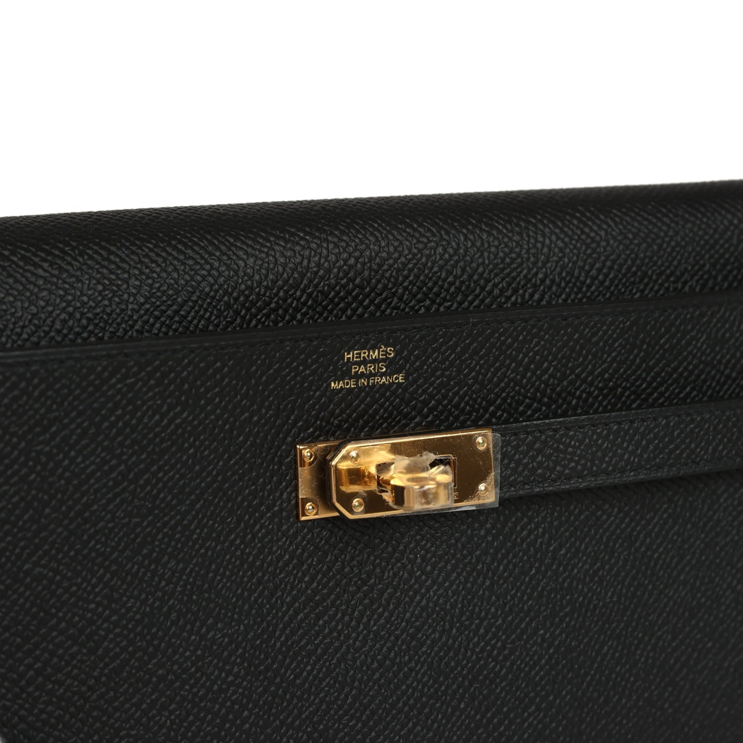Hermes Kelly Wallet To Go Black Epsom Gold Hardware