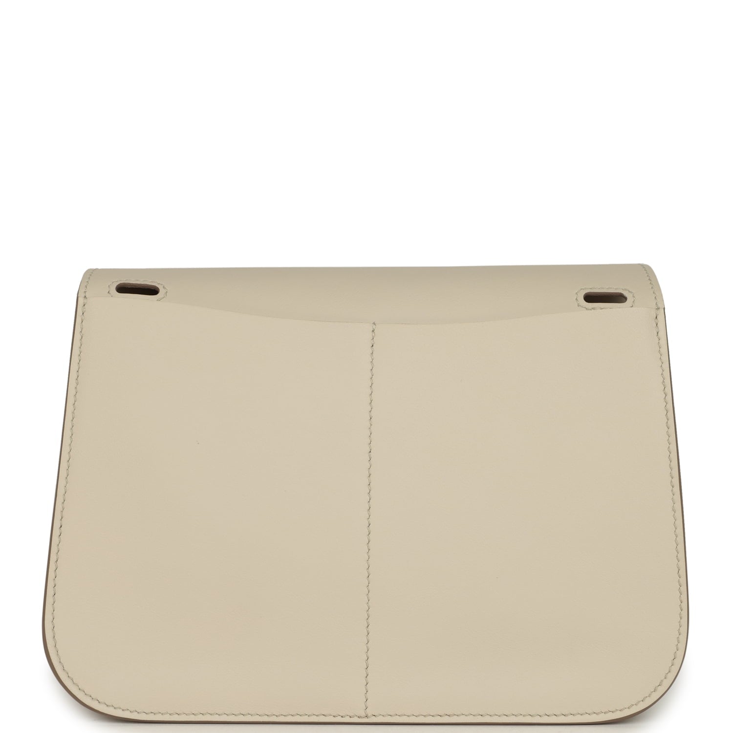 Hermes Mini Halzan Craie Swift Palladium Hardware