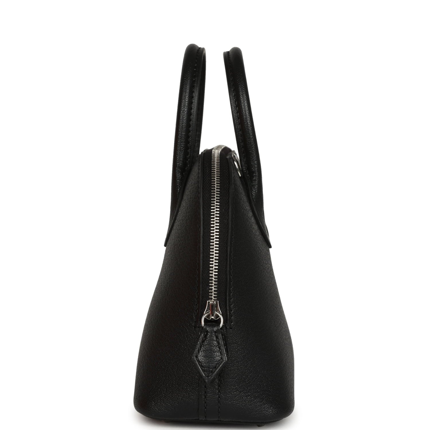 Hermes 1923 Bolide Mini Black Chevre Mysore Palladium Hardware