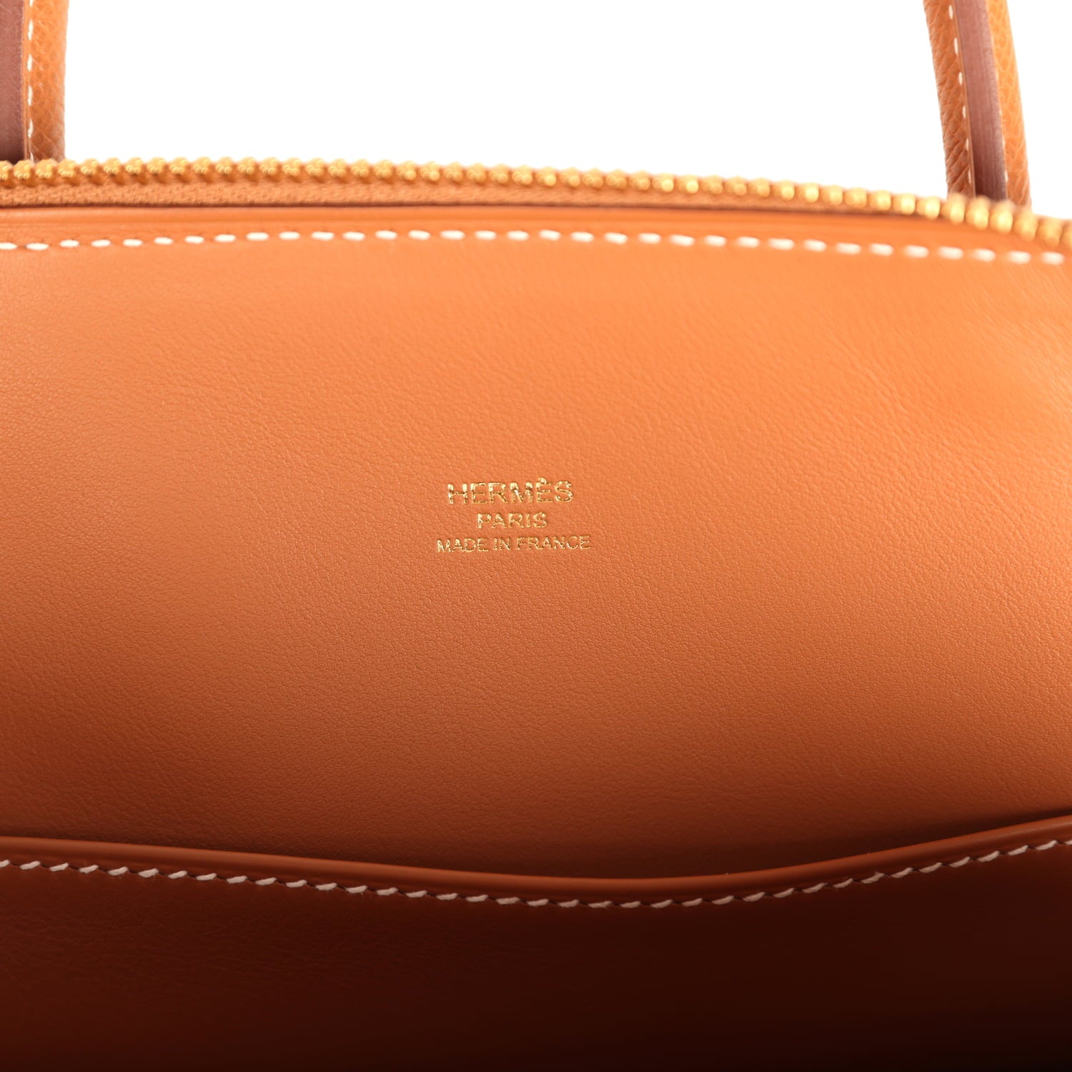 Hermes 1923 Bolide 25 Gold Epsom Gold Hardware