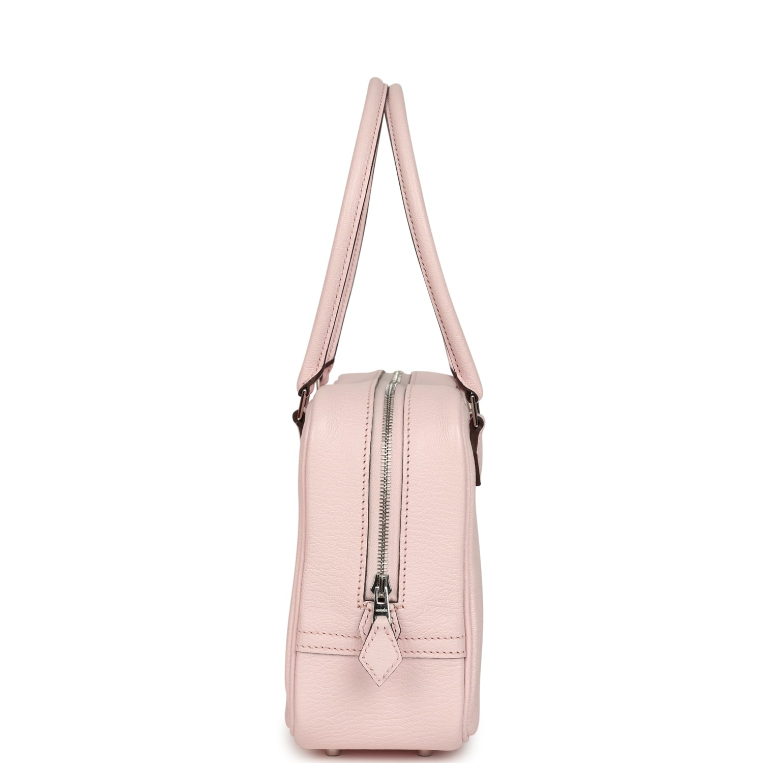 Hermes Mini Plume 21 Bag Rose Darling Chevre Palladium Hardware