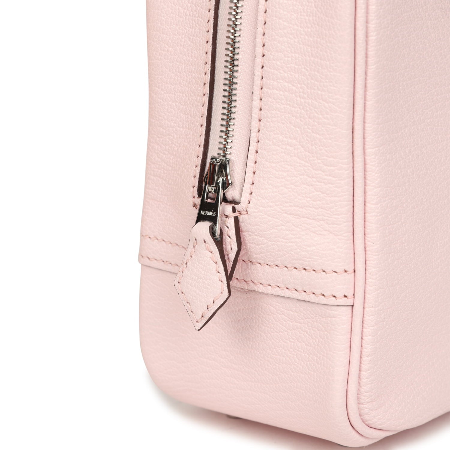 Hermes Mini Plume 21 Bag Rose Darling Chevre Palladium Hardware