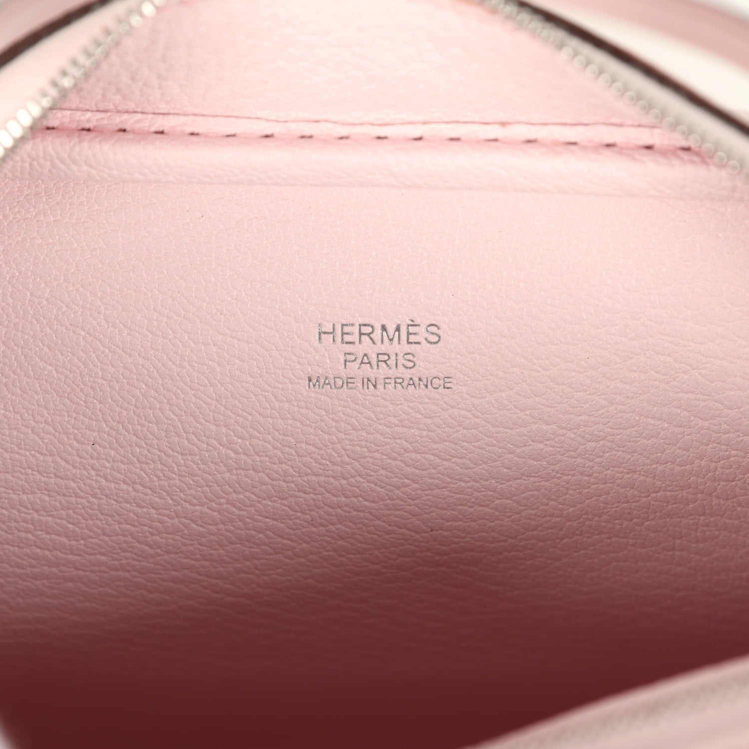 Hermes Mini Plume 21 Bag Rose Darling Chevre Palladium Hardware