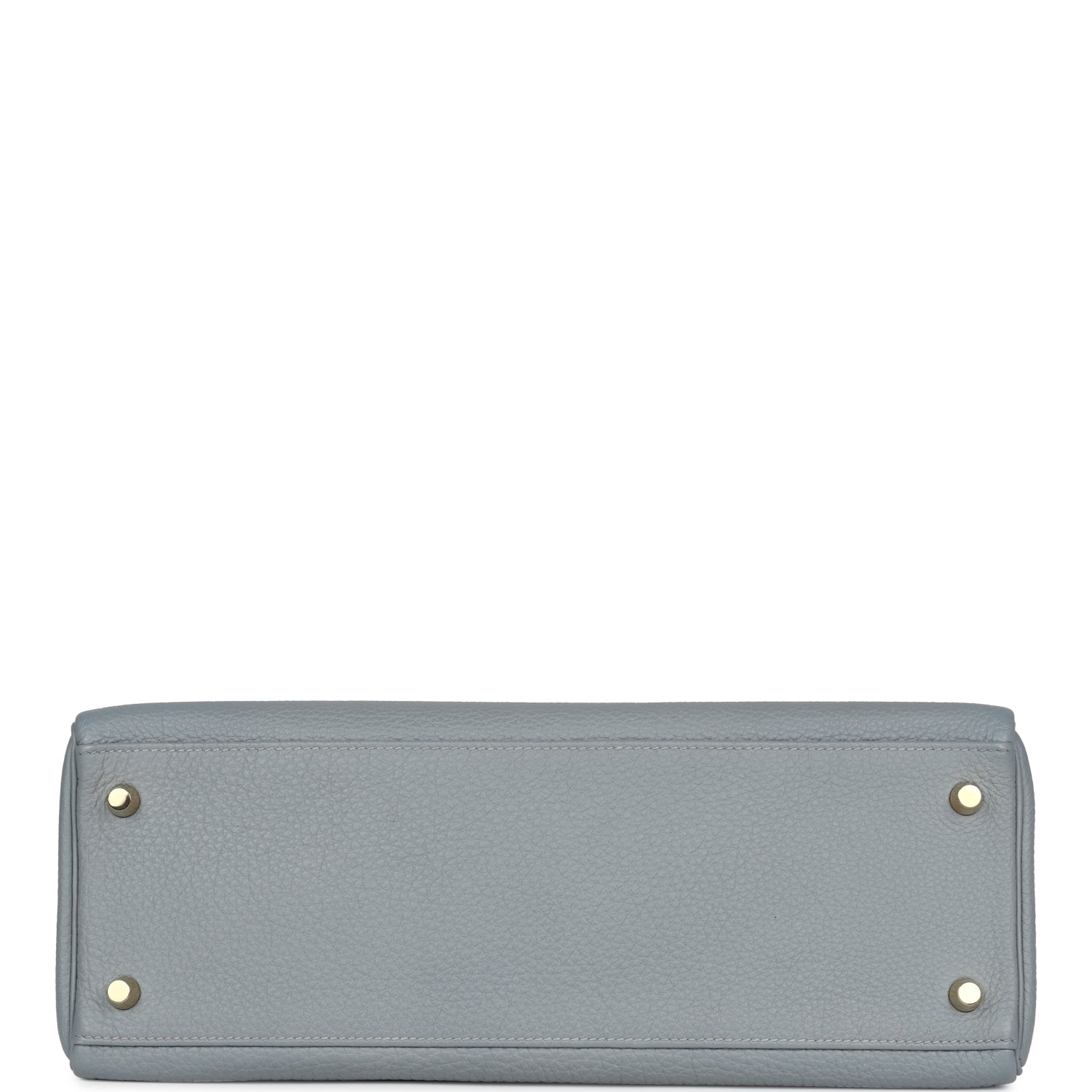 Pre-owned Hermes Kelly Retourne 32 Bleu Glacier Togo Gold Hardware