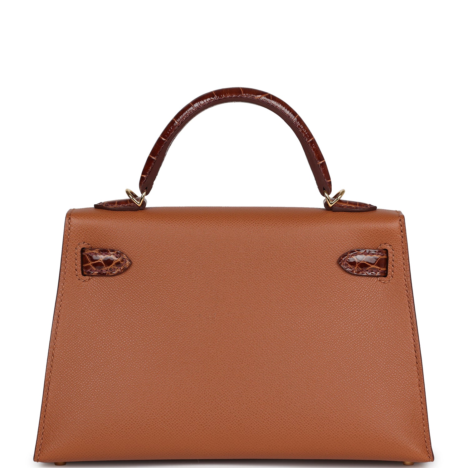 Hermes Kelly Sellier 20 Gold Madame & Miel Shiny Alligator Touch Gold Hardware