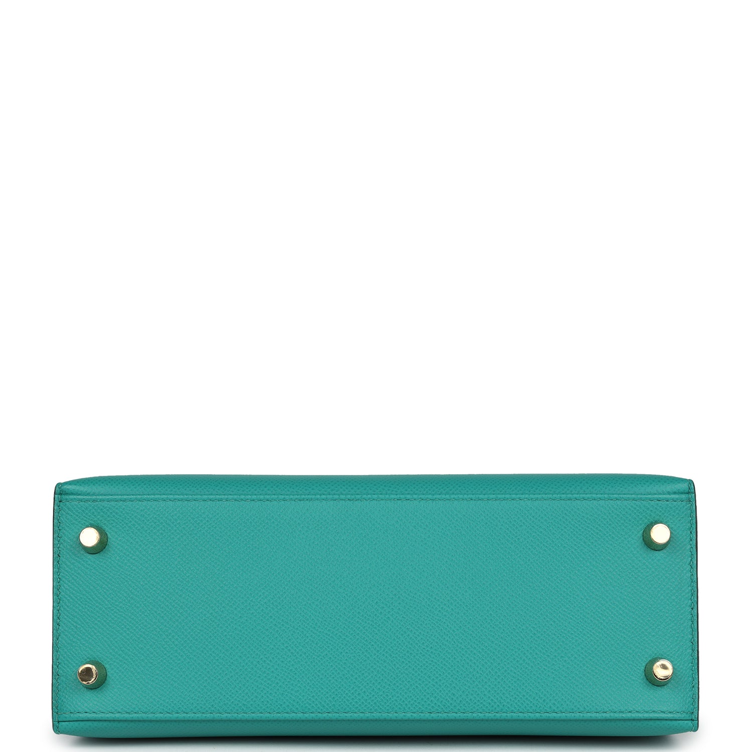 Pre-owned Hermes Kelly Sellier 25 Vert Verone Epsom Gold Hardware