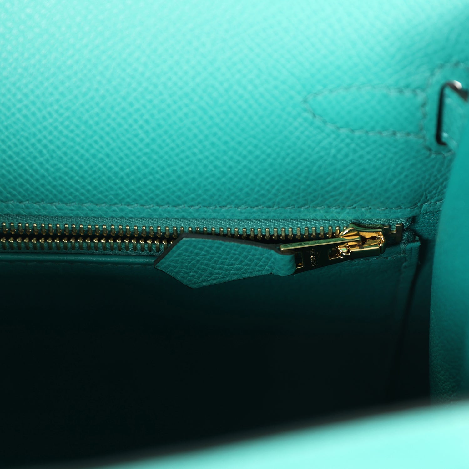 Pre-owned Hermes Kelly Sellier 25 Vert Verone Epsom Gold Hardware