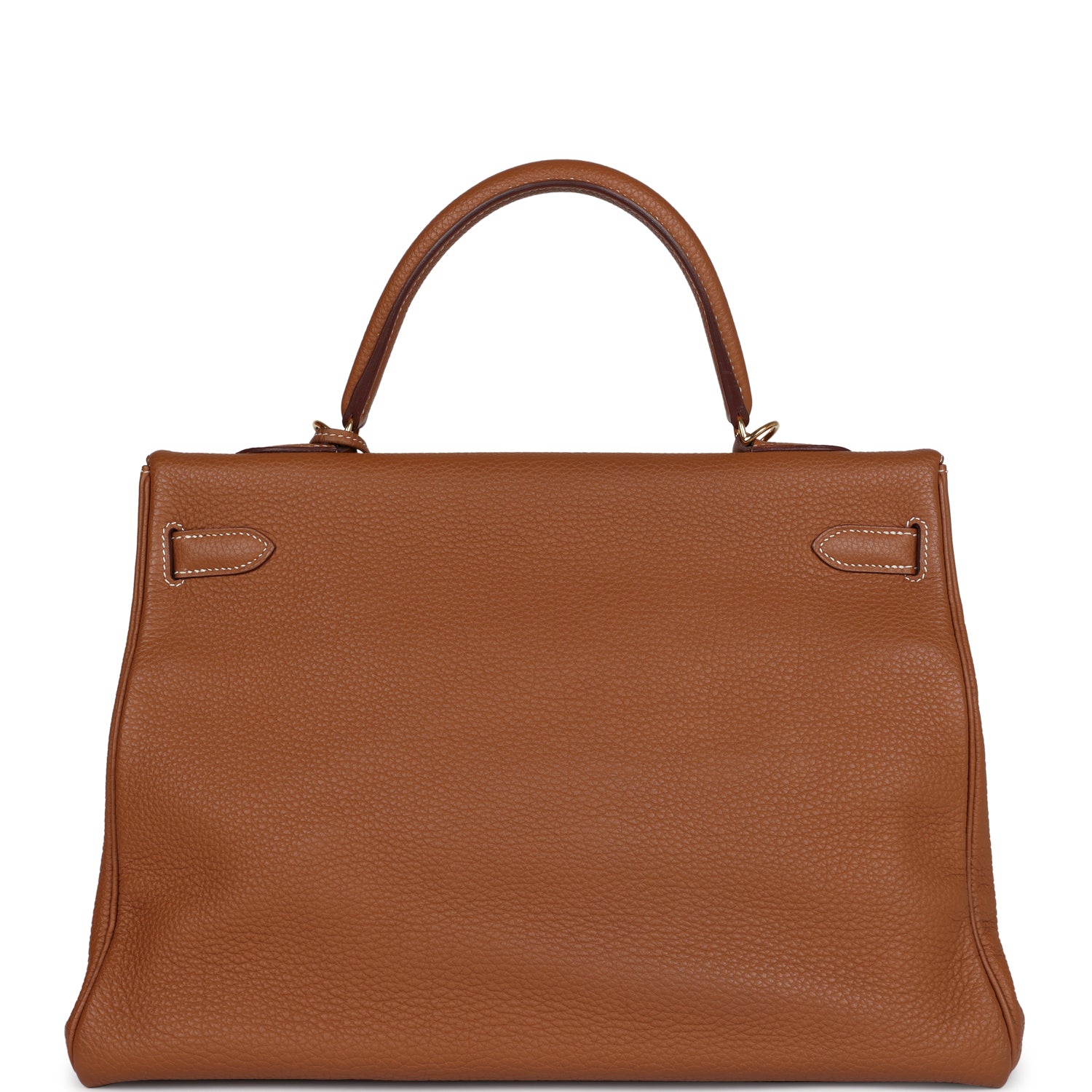 Pre-owned Hermes Kelly Retourne 35 Gold Togo Gold Hardware