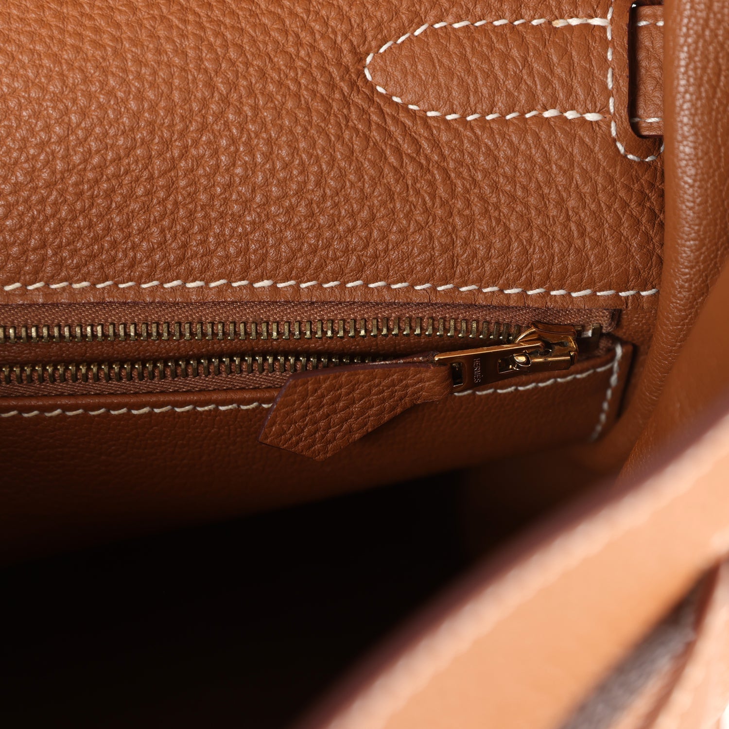 Pre-owned Hermes Kelly Retourne 35 Gold Togo Gold Hardware