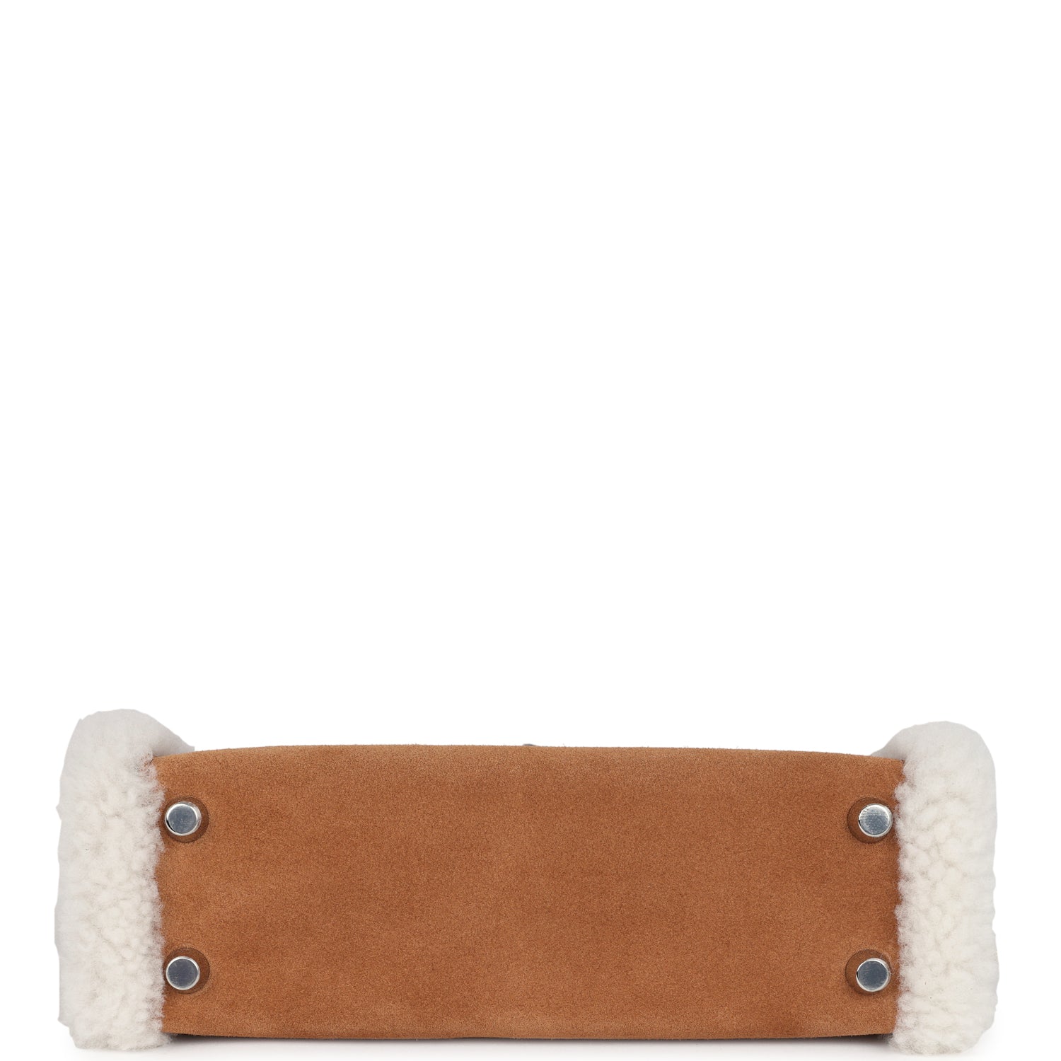 Hermes Teddy Kelly 20 Chamois Shearling and Swift Palladium Hardware