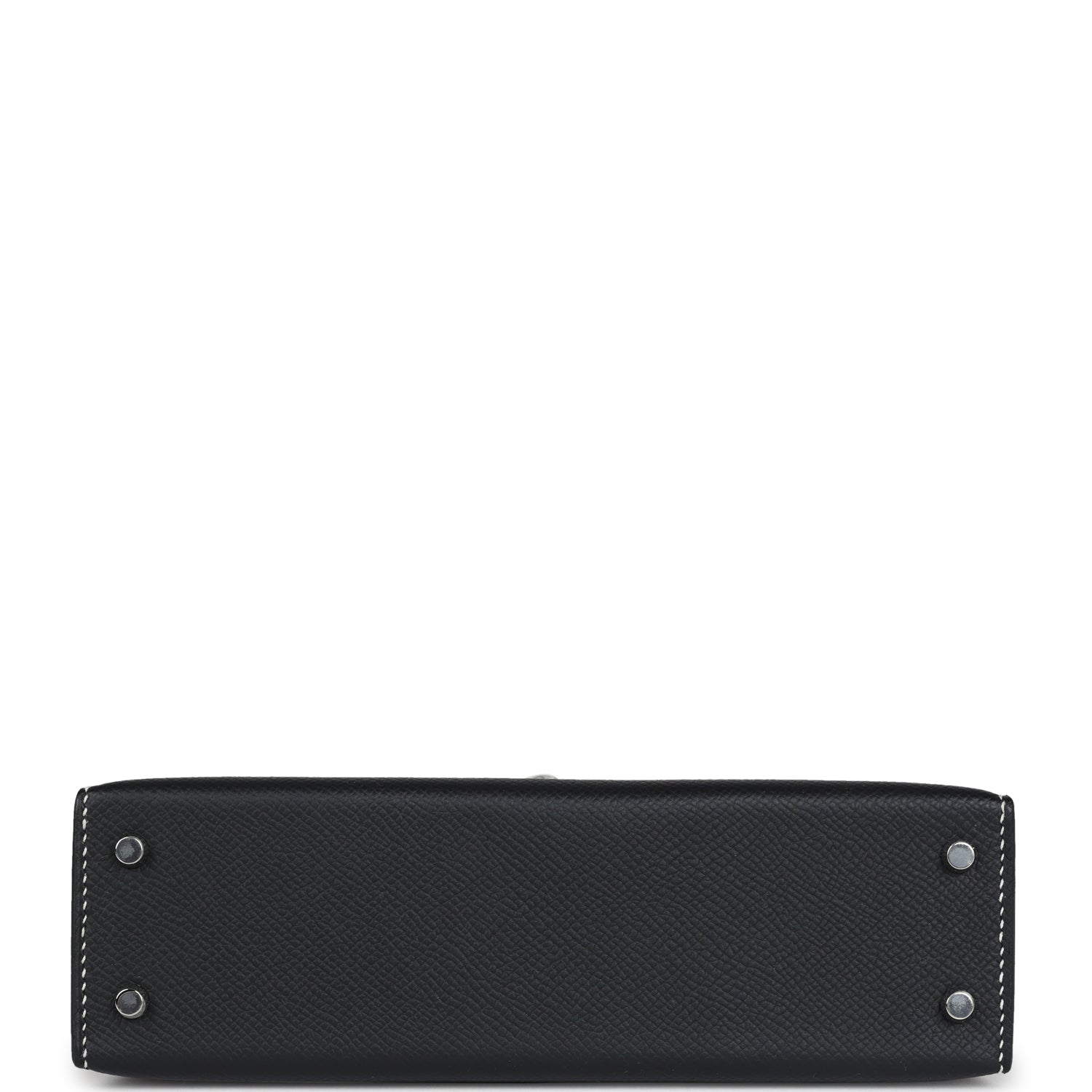 Hermes Special Order (HSS) Kelly Sellier 20 Black Verso Epsom Palladium Hardware