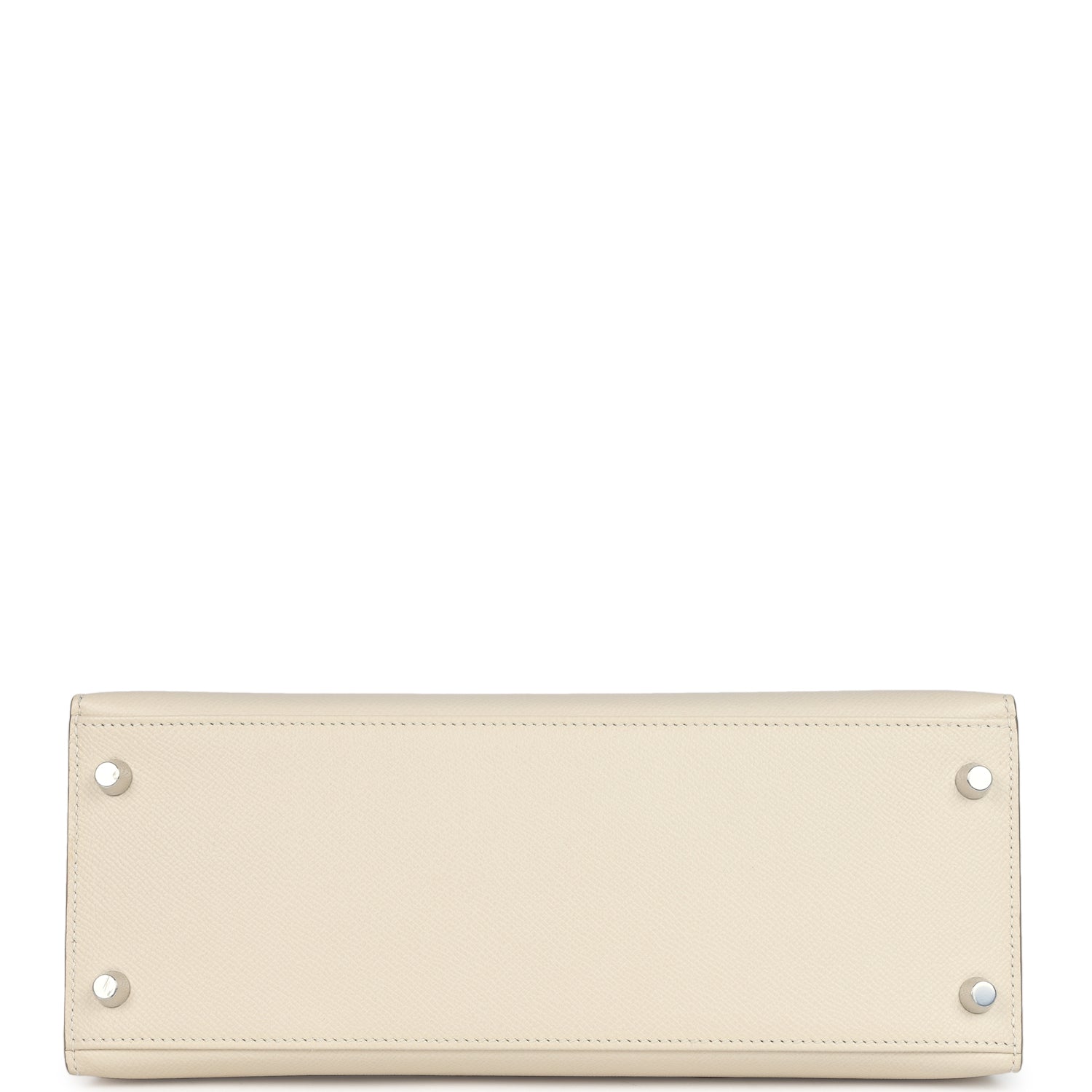 Hermes Kelly Sellier 28 Craie Epsom Palladium Hardware