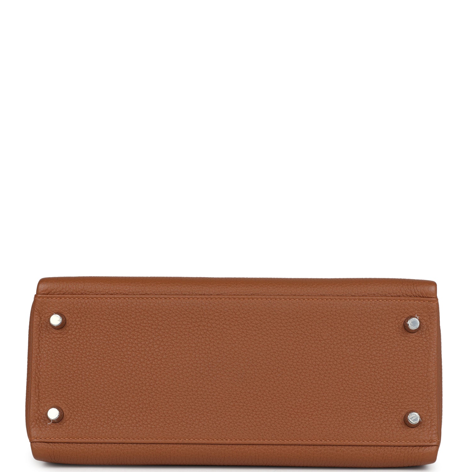 Pre-owned Hermes Kelly Retourne 28 Gold Togo and Matte Prososus Crocodile Touch Palladium Hardware