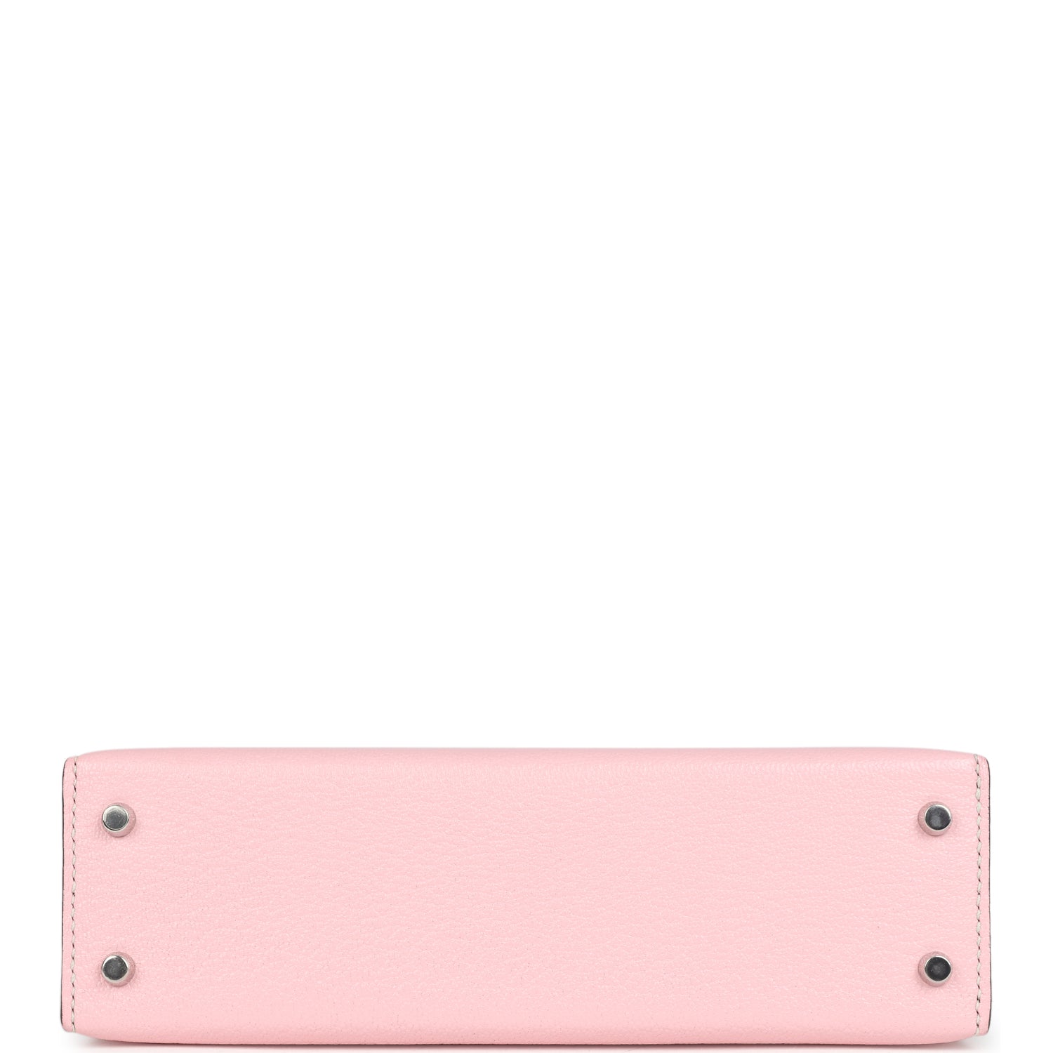 Hermes Special Order (HSS) Kelly Sellier 20 Rose Sakura and Bleu Brume Chevre Palladium Hardware
