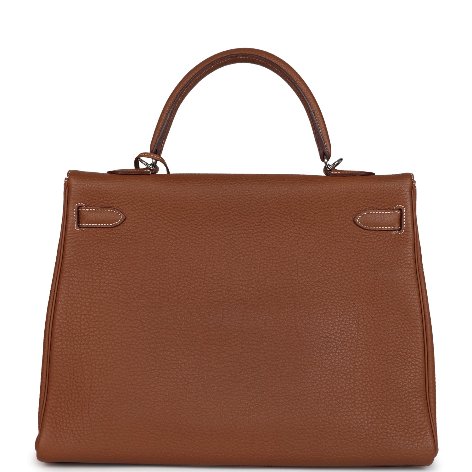 Pre-owned Hermes Kelly Retourne 35 Gold Togo Palladium Hardware